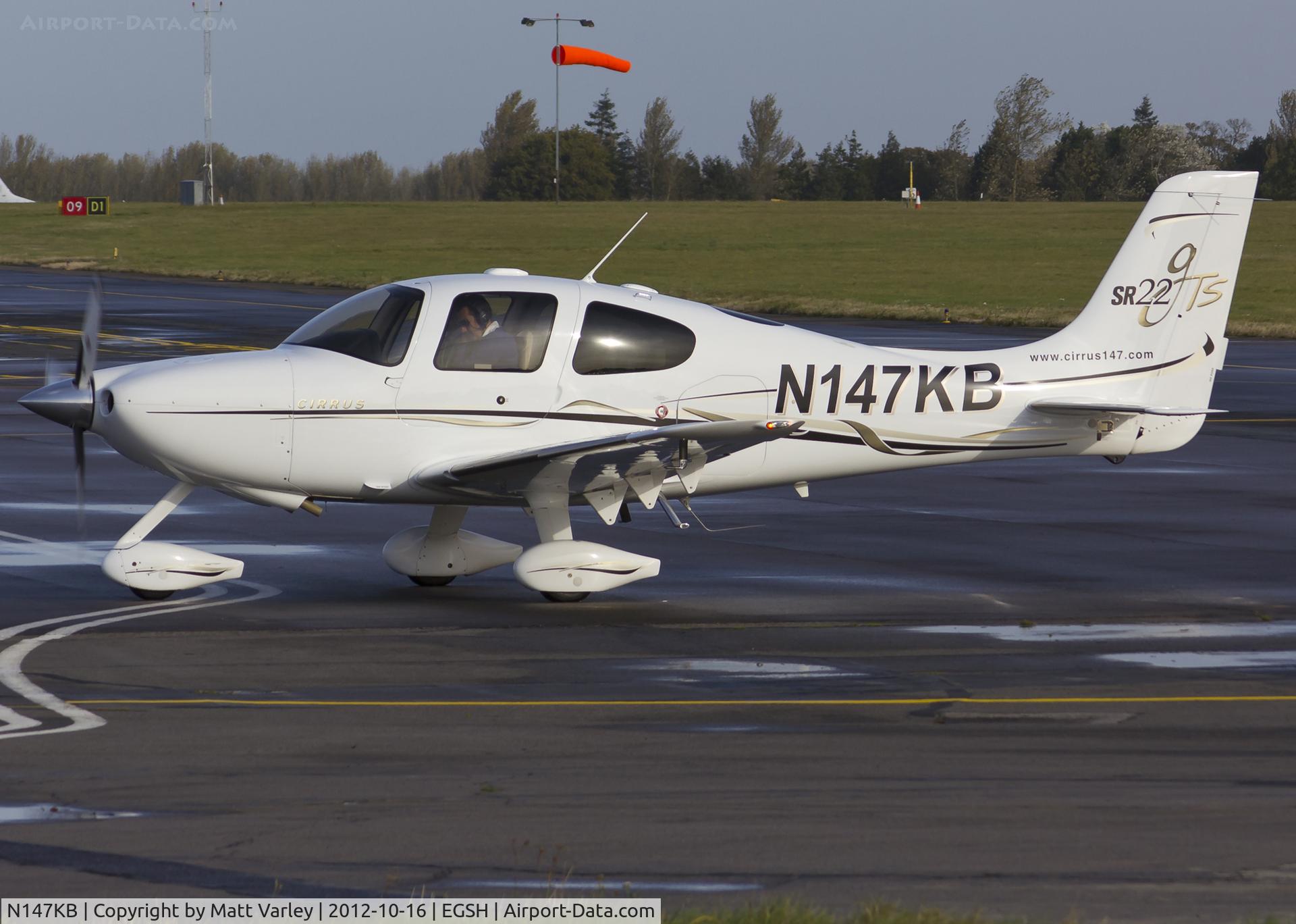 N147KB, 2006 Cirrus SR22 GTS C/N 1869, Arriving at SaxonAir.