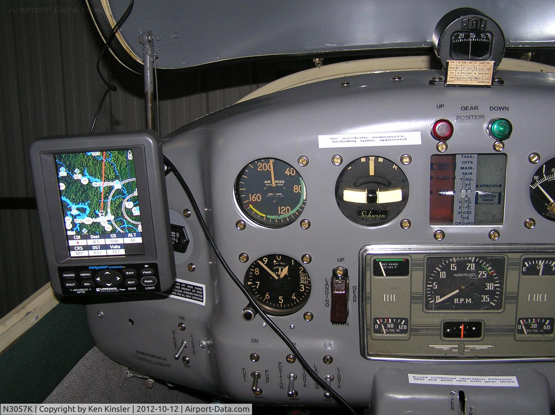 N3057K, 1946 Culver V C/N V-276, Insturment panel