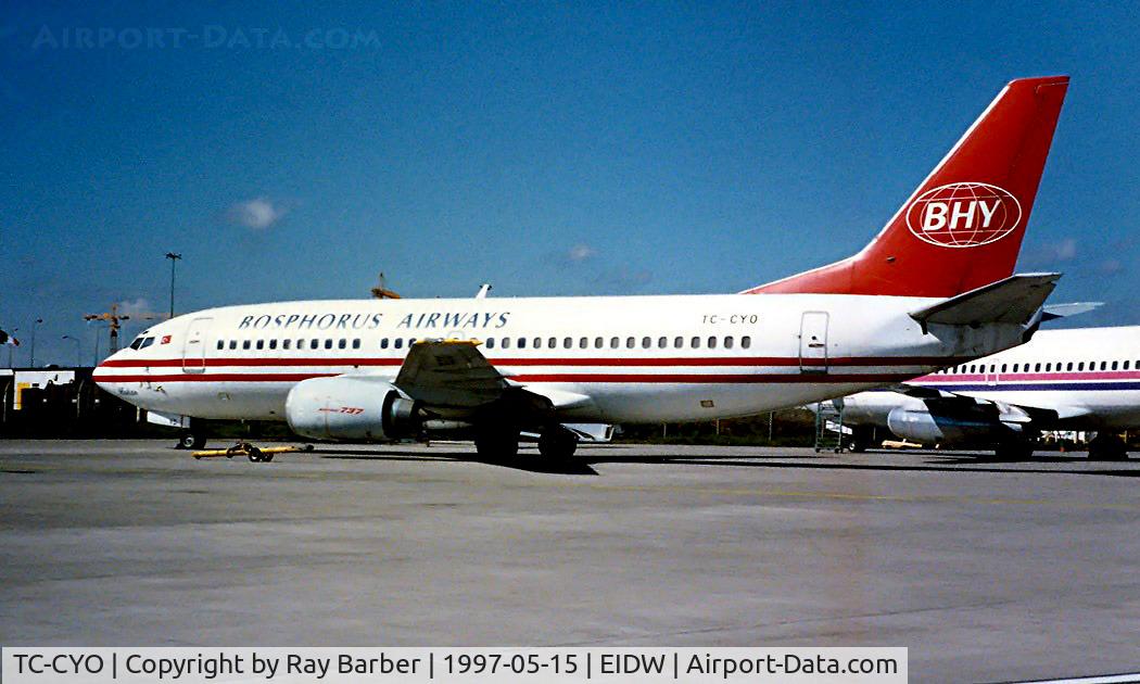 TC-CYO, 1985 Boeing 737-3H9 C/N 23415/1171, Boeing 737-3H9 [23415] (Bosphorus Airways) Dublin~EI 15/05/1997