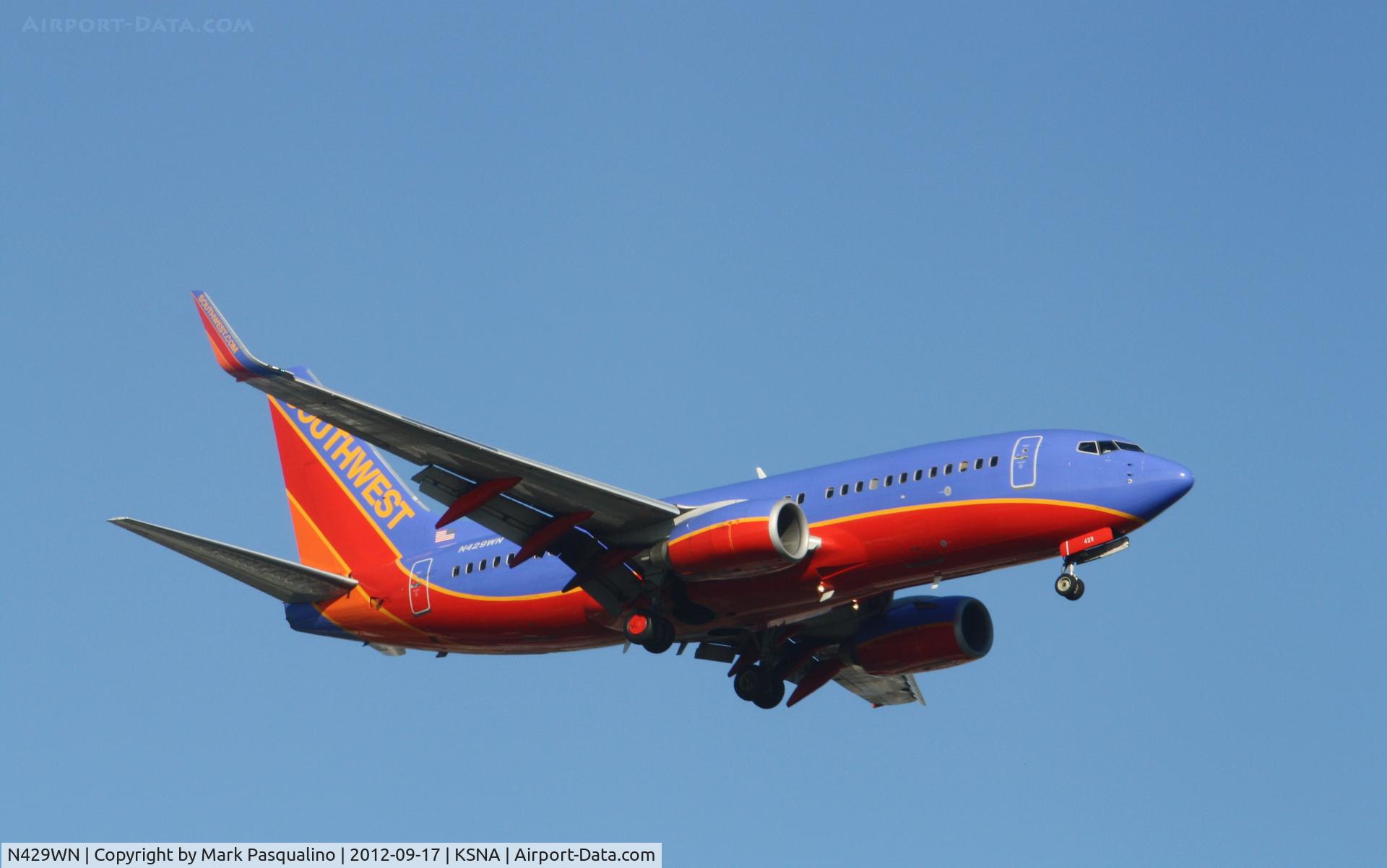 N429WN, 2002 Boeing 737-7H4 C/N 33658, Boeing 737-700