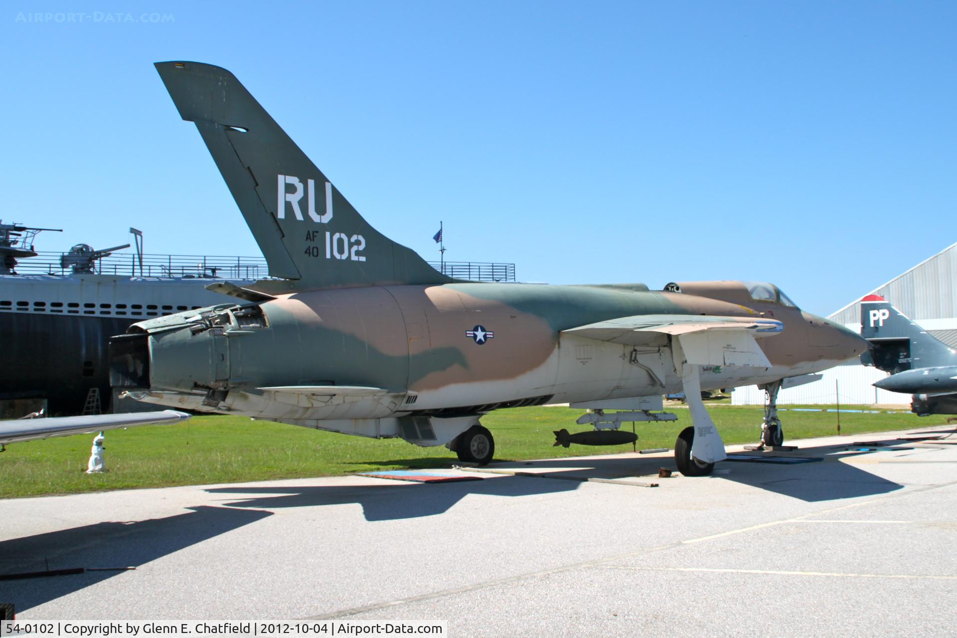 54-0102, 1957 Republic F-105B Thunderchief C/N B.5, Battleship Alabama Museum