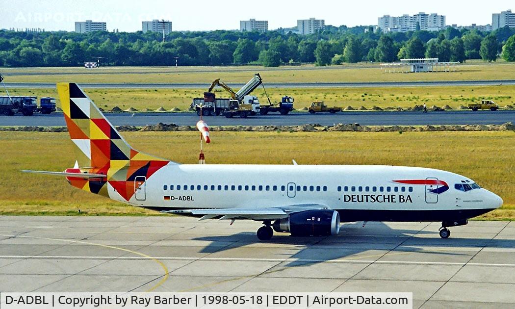 D-ADBL, 1997 Boeing 737-31S C/N 29056, Boeing 737-31S [29056] (Deutsche BA) Berlin-Tegel~D 18/05/1998
