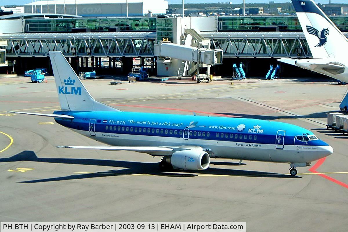 PH-BTH, 1997 Boeing 737-306 C/N 28719, Boeing 737-306 [28719] (KLM Royal Dutch Airlines) Schiphol~PH 13/09/2003