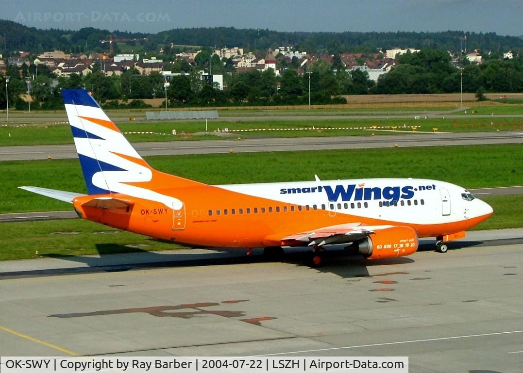 OK-SWY, 1990 Boeing 737-530 C/N 24815, Boeing 737-530 [24815] (Smart Wings) Zurich~HB 22/07/2004