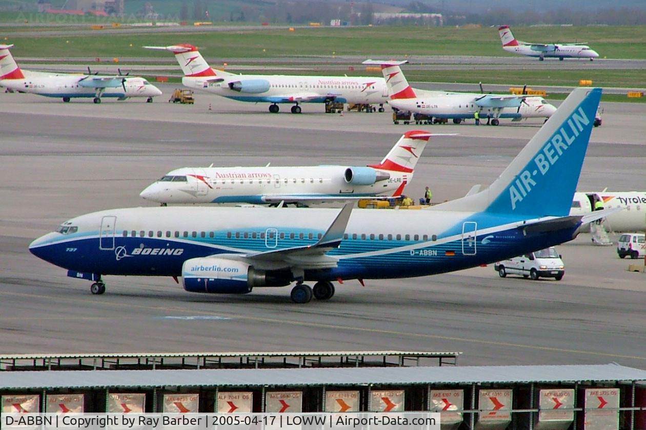 D-ABBN, 2004 Boeing 737-76Q C/N 30293, Boeing 737-76Q [30293] (Air Berlin) Vienna~OE 17/04/2005.
