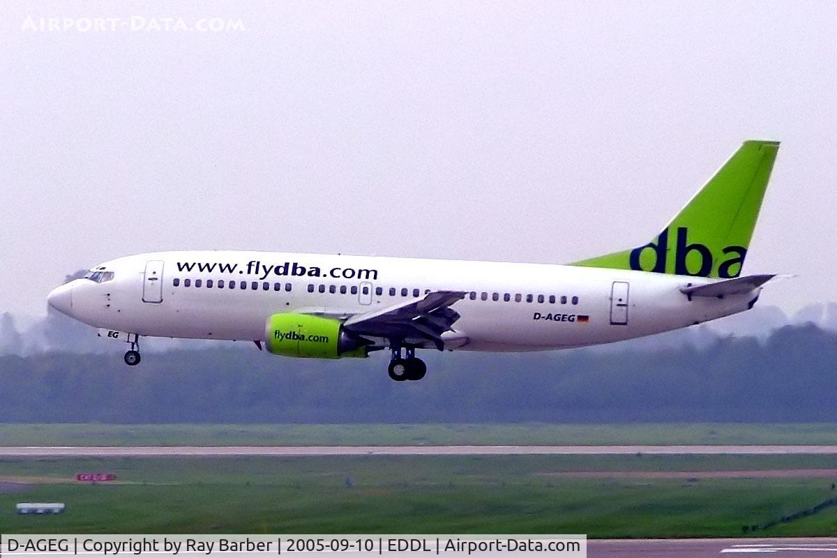 D-AGEG, 1988 Boeing 737-35B C/N 24237, Boeing 737-35B [24237] (DBA) Dusseldorf~D 10/09/2005