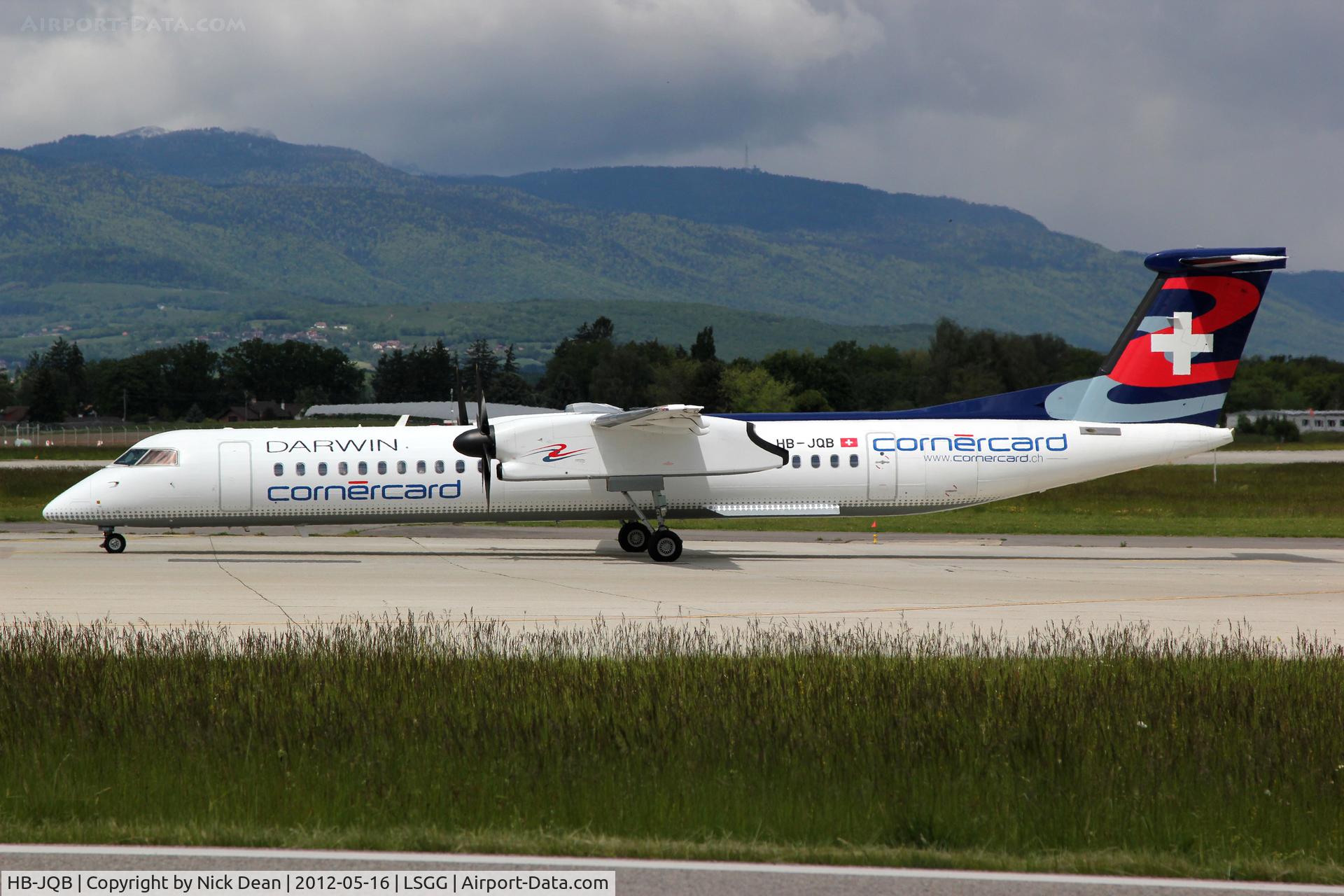 HB-JQB, 2007 De Havilland Canada DHC-8-402 Dash 8 C/N 4175, LSGG/GVA EBACE 2012