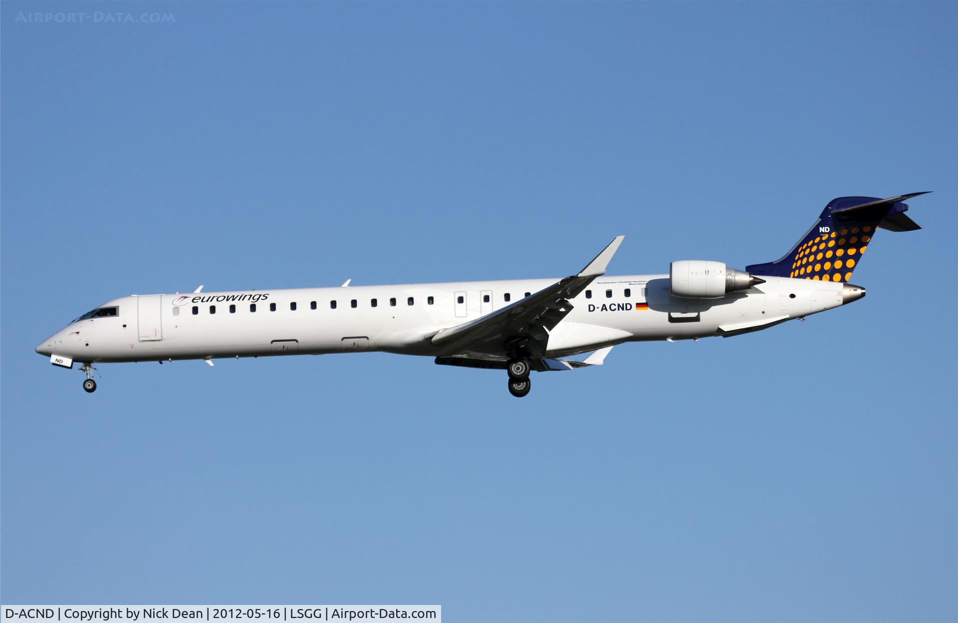 D-ACND, 2009 Bombardier CRJ-701 (CL-600-2C10) Regional Jet C/N 15238, LSGG/GVA EBACE 2012