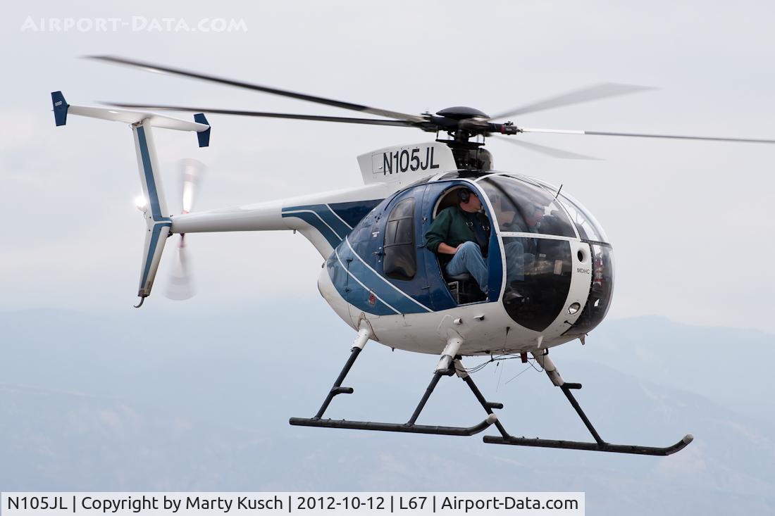 N105JL, 1980 Hughes 369D C/N 900807D, Low Level