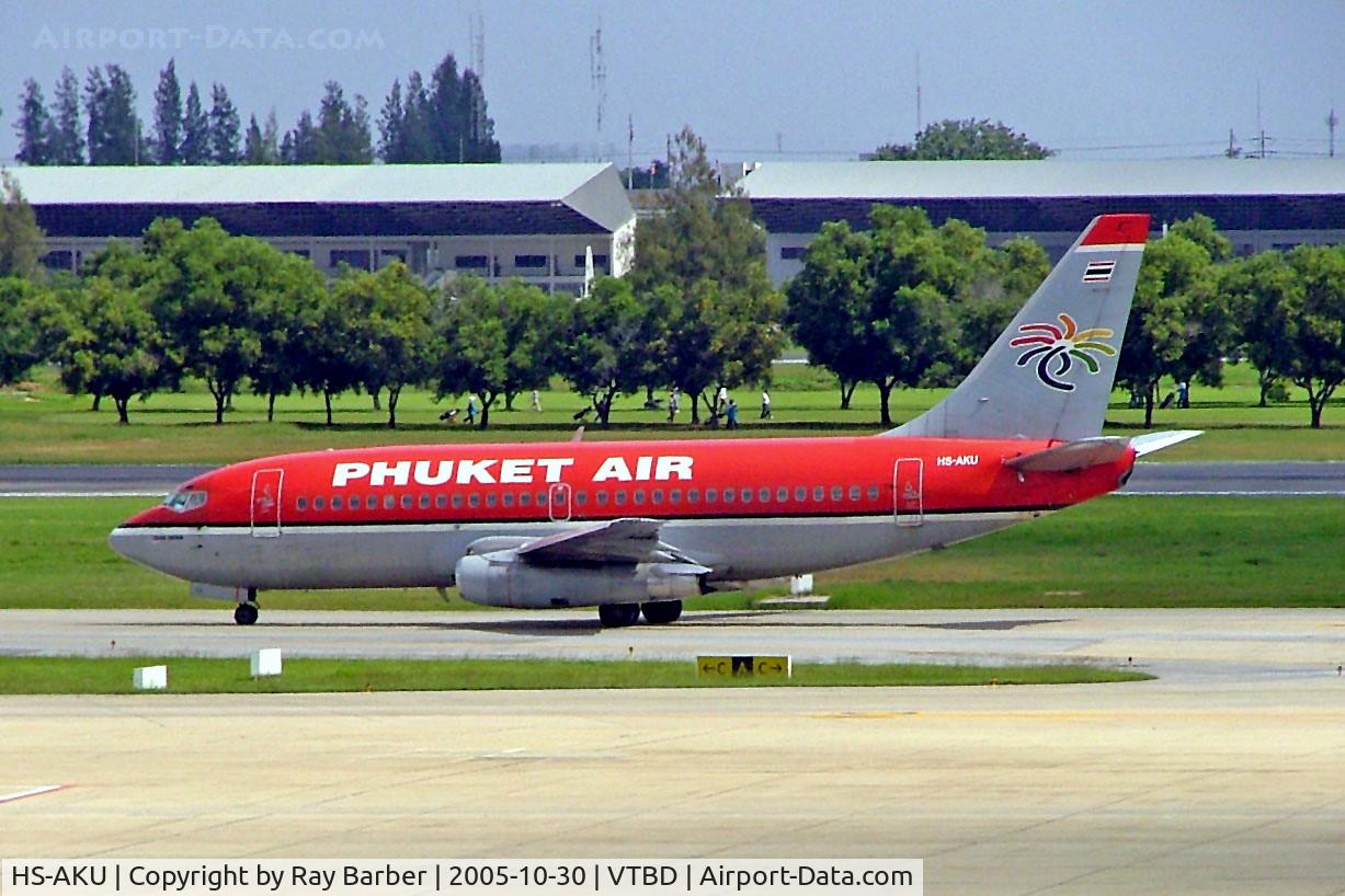 HS-AKU, 1983 Boeing 737-2B7 C/N 23115, Boeing 737-2B7 [23115] (Phuket Airlines) Bangkok Int~HS 30/10/2005