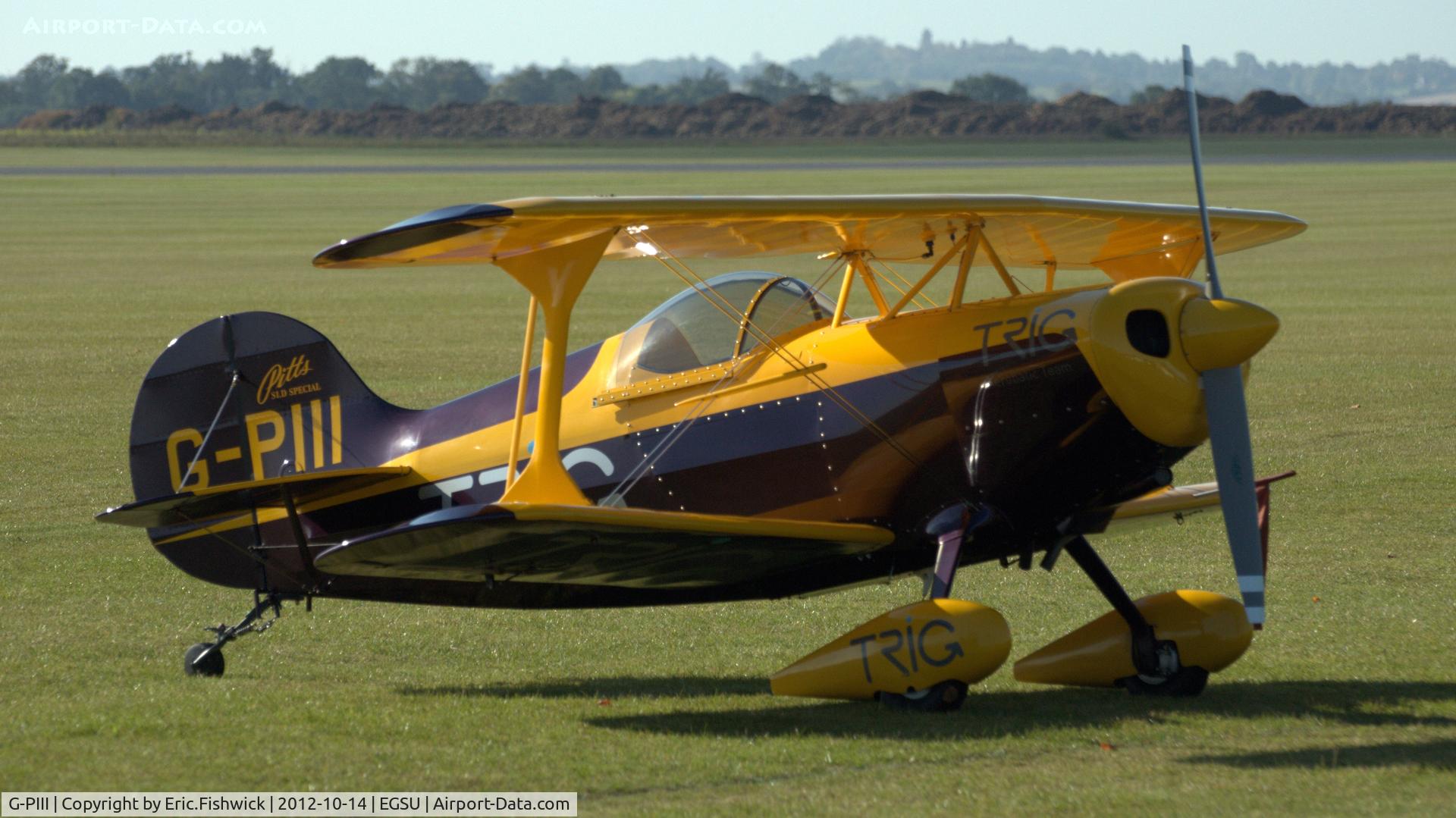 G-PIII, 1981 Pitts S-1D Special C/N PFA 009-10156, 3. G-PIII at IWM Duxford Autumn Air Show, October 2012.