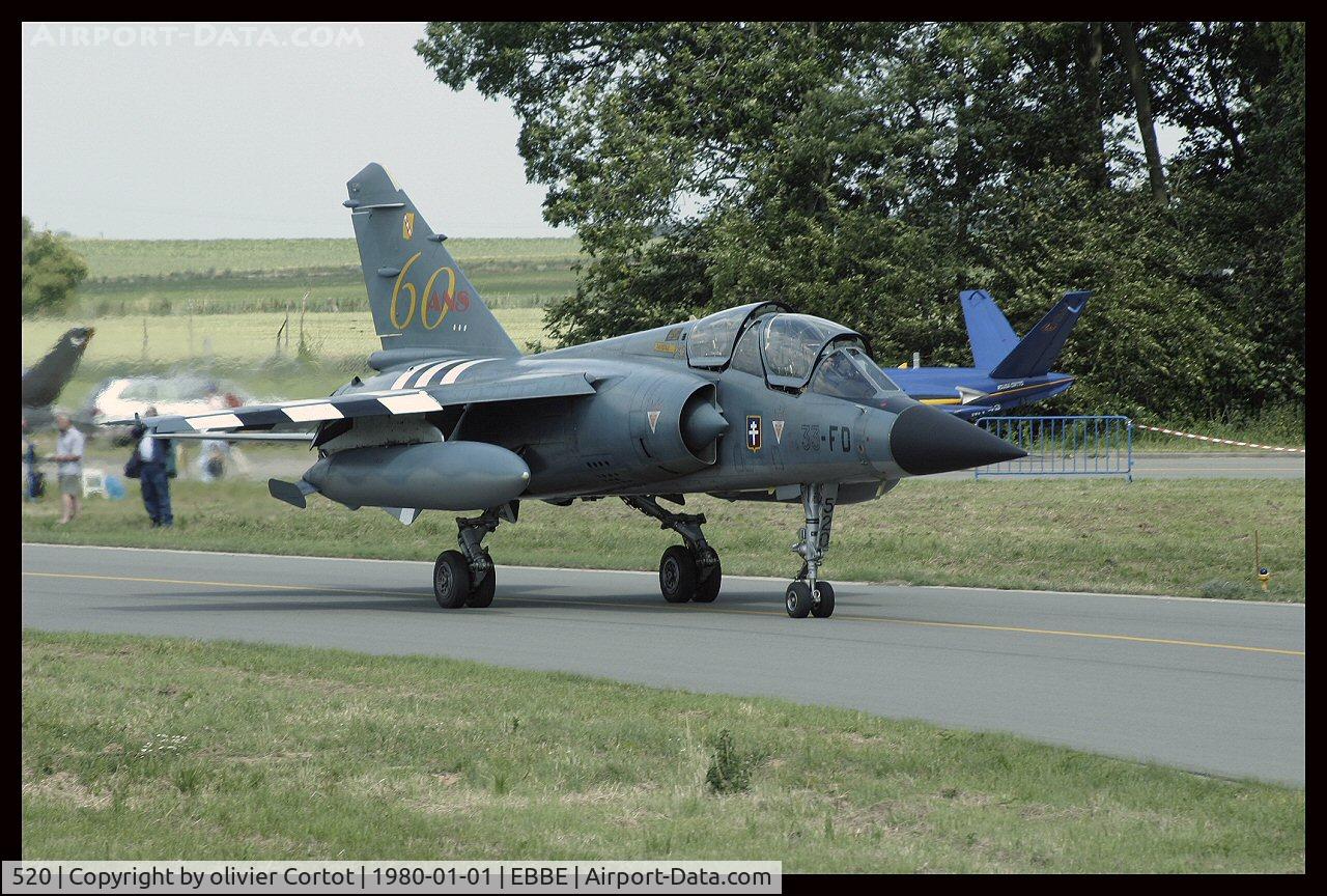 520, Dassault Mirage F.1B C/N Not found 520, 33-FD code this time, with invasion stripes for the normandy anniversary (2004)