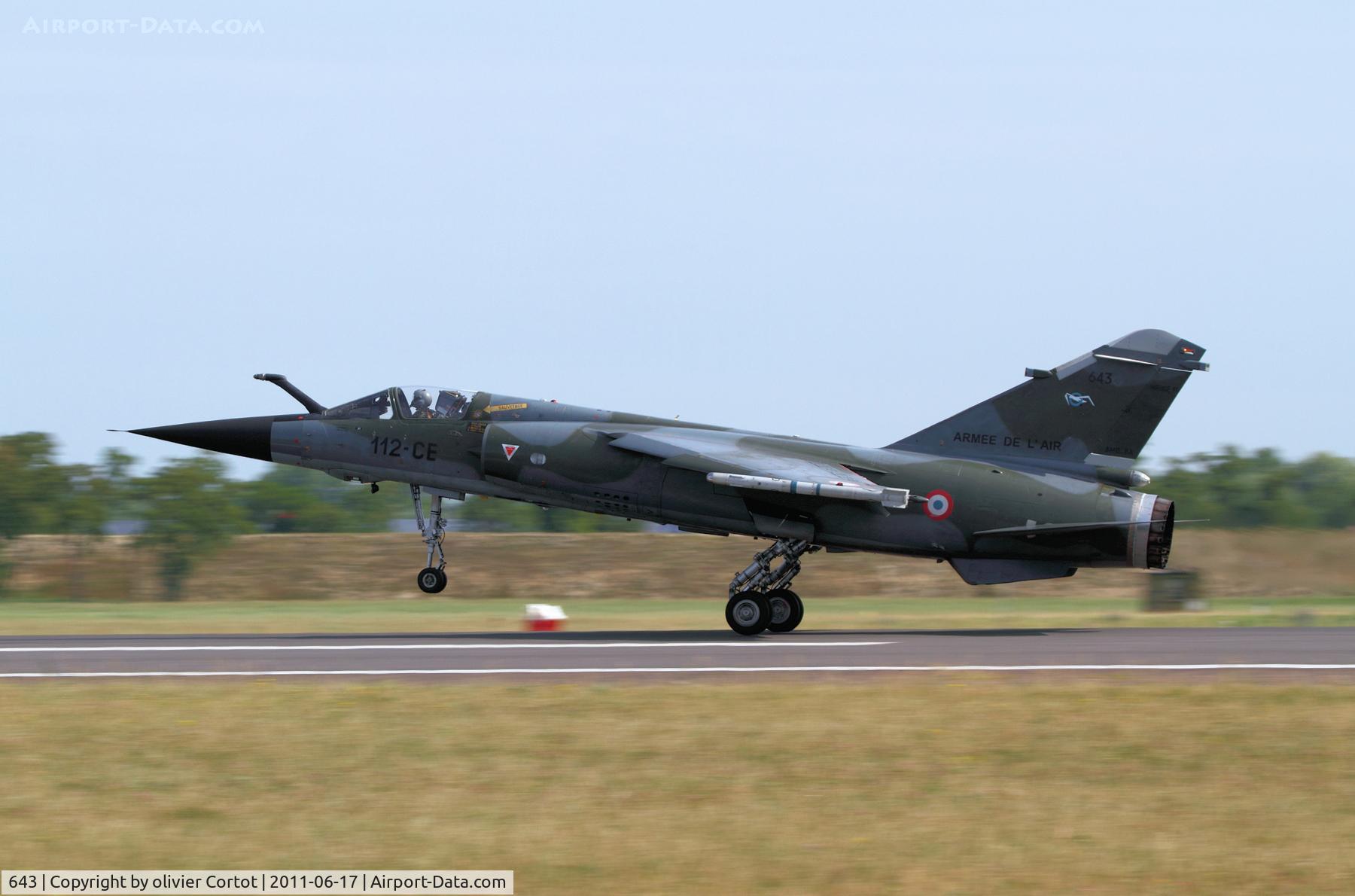 643, Dassault Mirage F.1CR C/N 643, Saint dizier airbase, spotter day