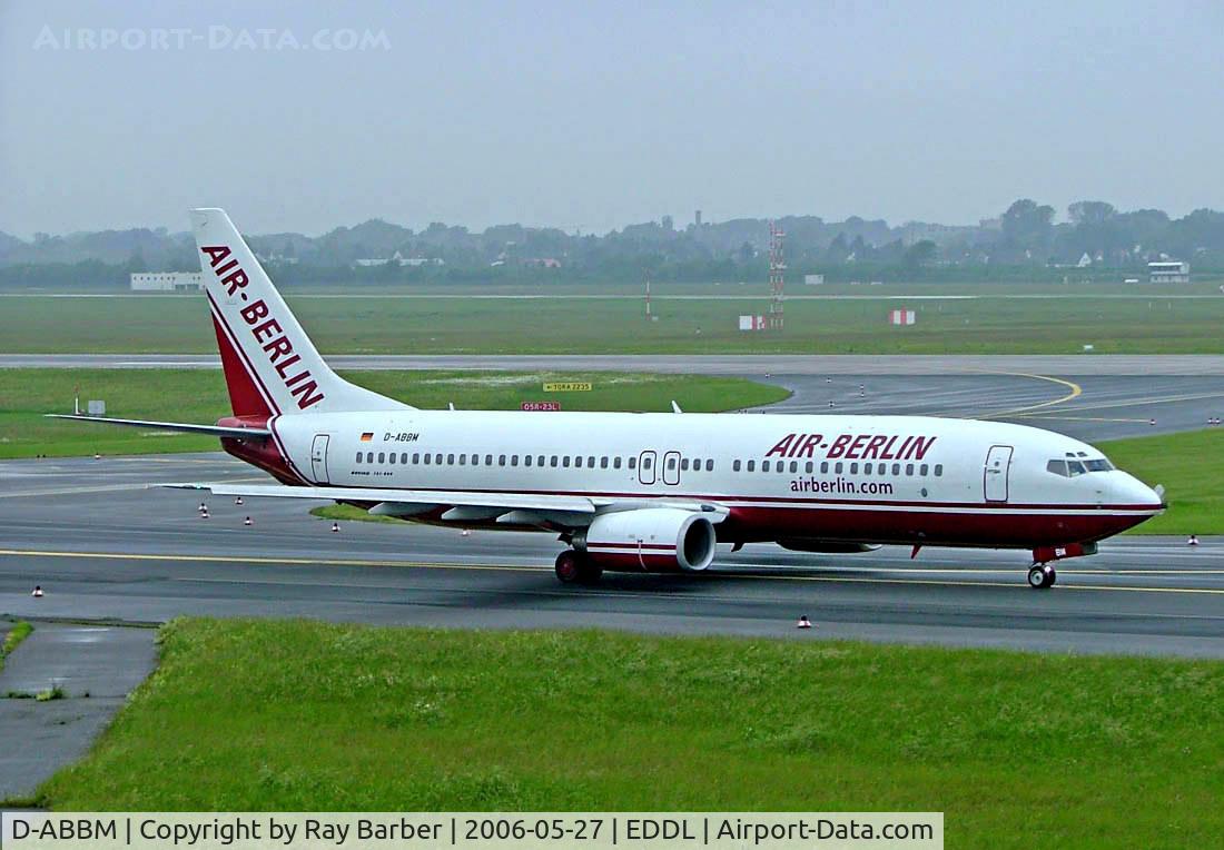 D-ABBM, 1998 Boeing 737-85F C/N 28823, Boeing 737-85F [28823] (Air Berlin) Dusseldorf~D 27/05/2006
