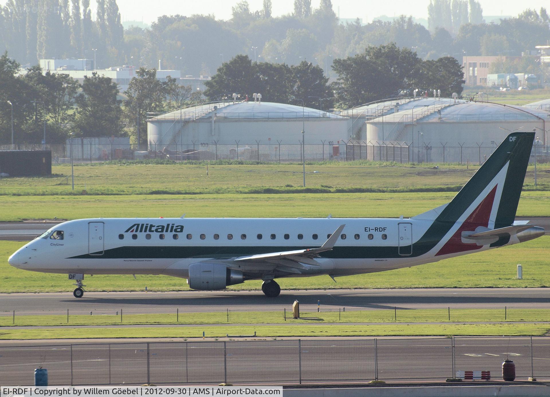 EI-RDF, 2012 Embraer 175LR (ERJ-170-200LR) C/N 17000337, Taxi to the runway 24 of Schiphol Airport