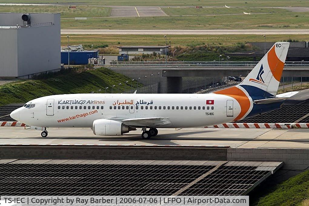 TS-IEC, 1991 Boeing 737-33A C/N 25010, Boeing 737-33A [25010] (Karthago Airlines) Orly~F 06/07/2006