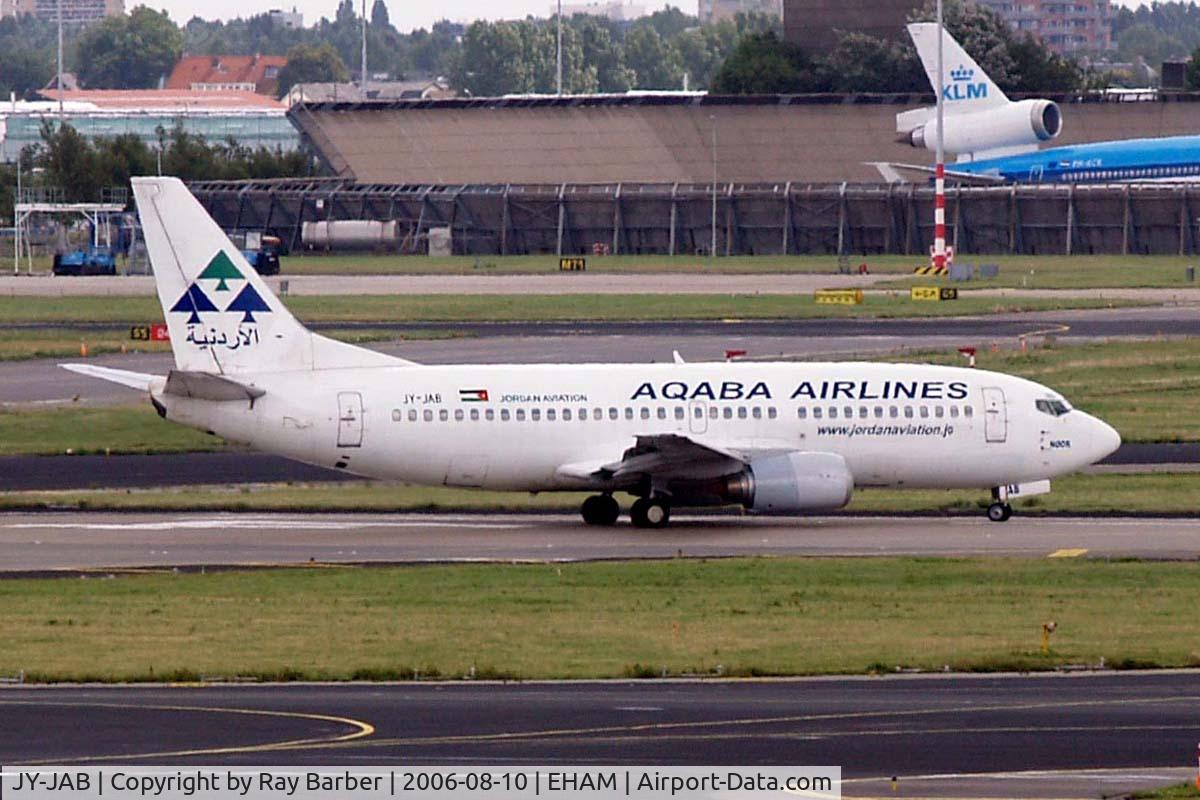 JY-JAB, 1986 Boeing 737-33A C/N 23630, Boeing 737-33A [23630] (Aqaba Airlines) Schiphol~PH 10/08/2006