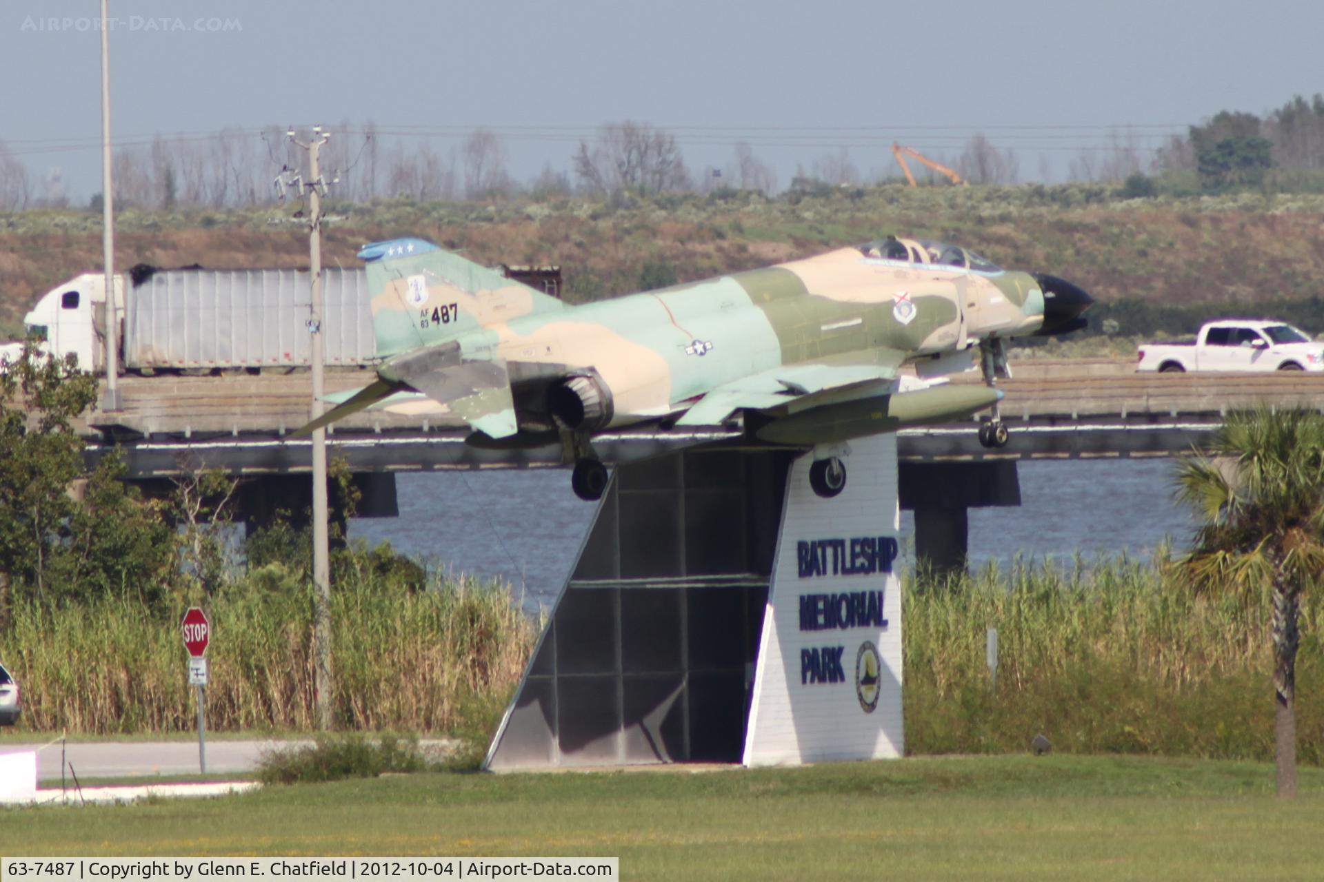63-7487, 1963 McDonnell F-4C-18-MC Phantom II C/N 485, Battleship Alabama