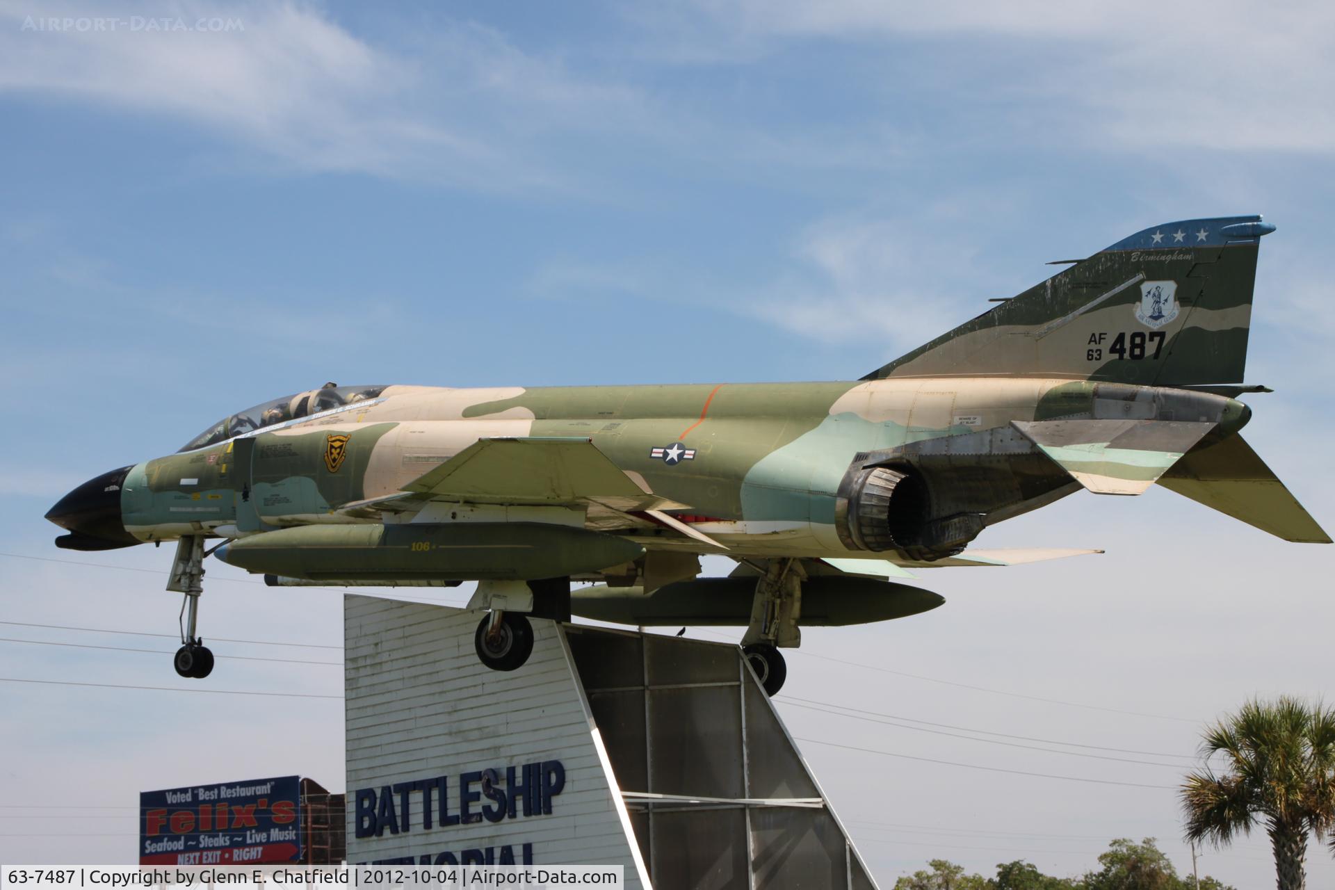 63-7487, 1963 McDonnell F-4C-18-MC Phantom II C/N 485, Battleship Alabama