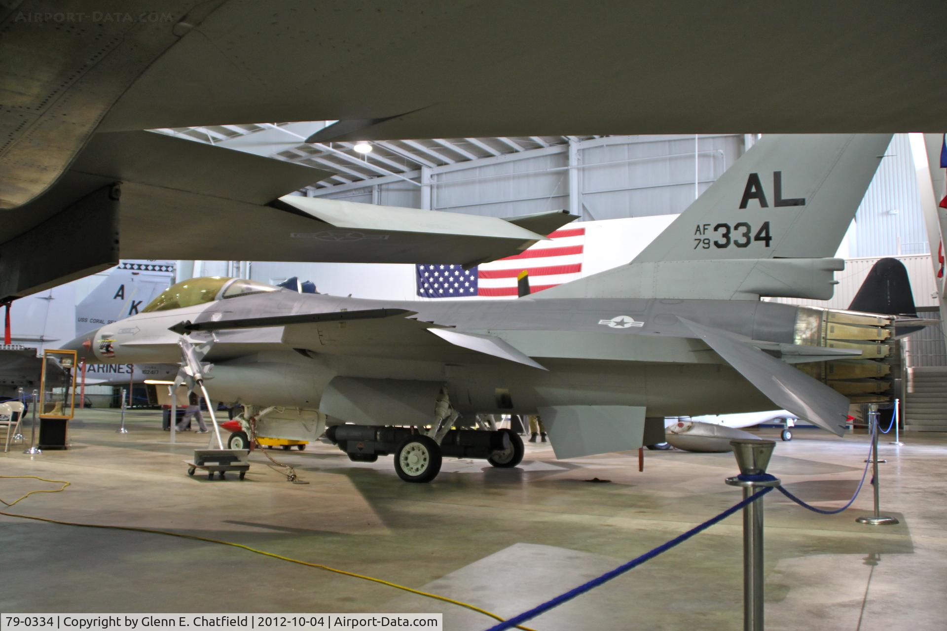 79-0334, 1979 General Dynamics F-16A Fighting Falcon C/N 61-119, Battleship Alabama