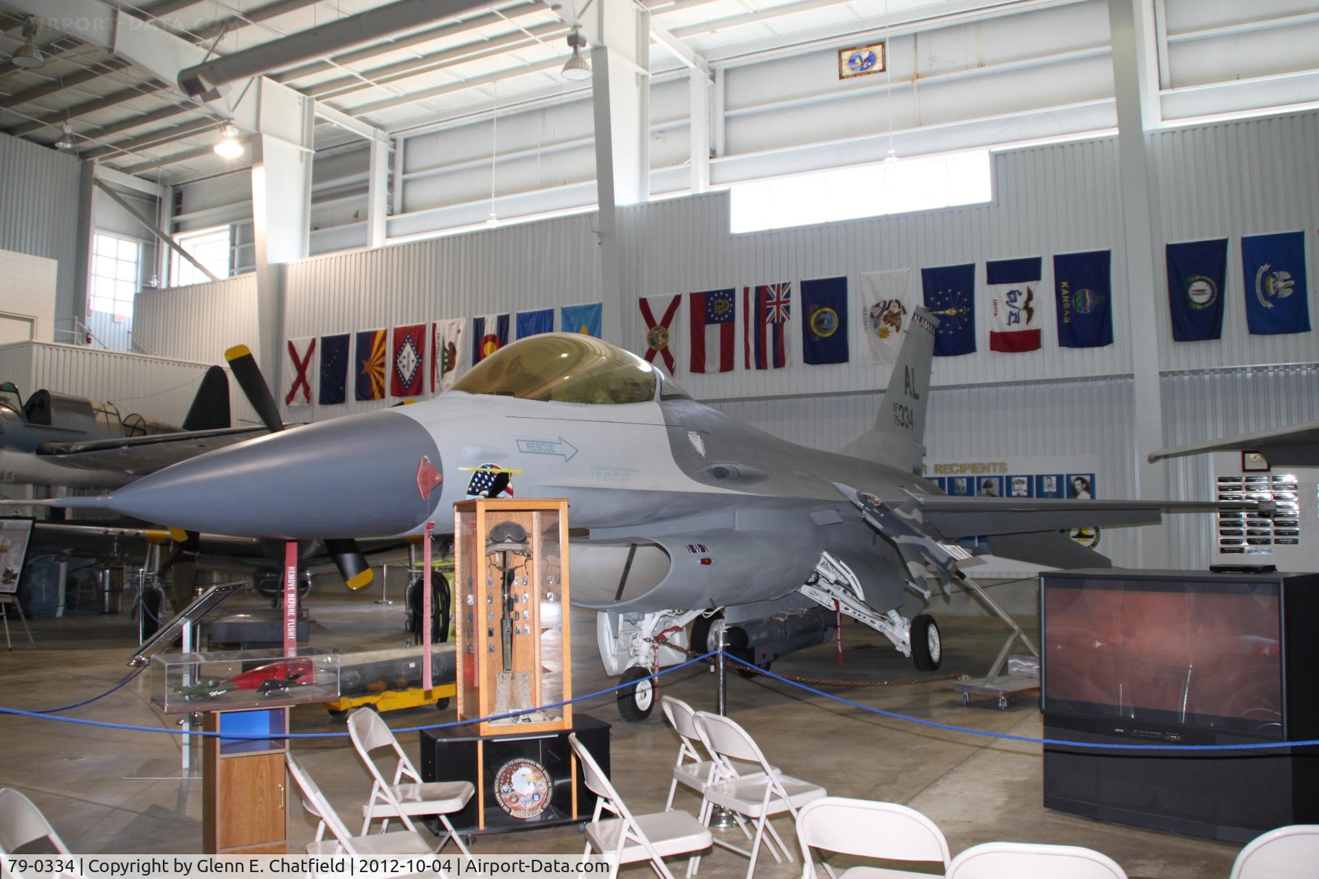 79-0334, 1979 General Dynamics F-16A Fighting Falcon C/N 61-119, Battleship Alabama