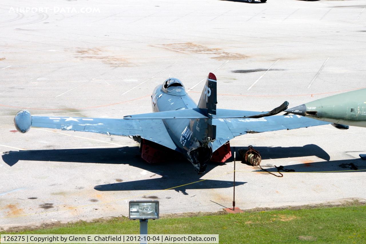126275, 1950 Grumman F9F-5P Panther C/N Not found 126275, Battleship Alabama Memorial - Hurricane Katrina Damage