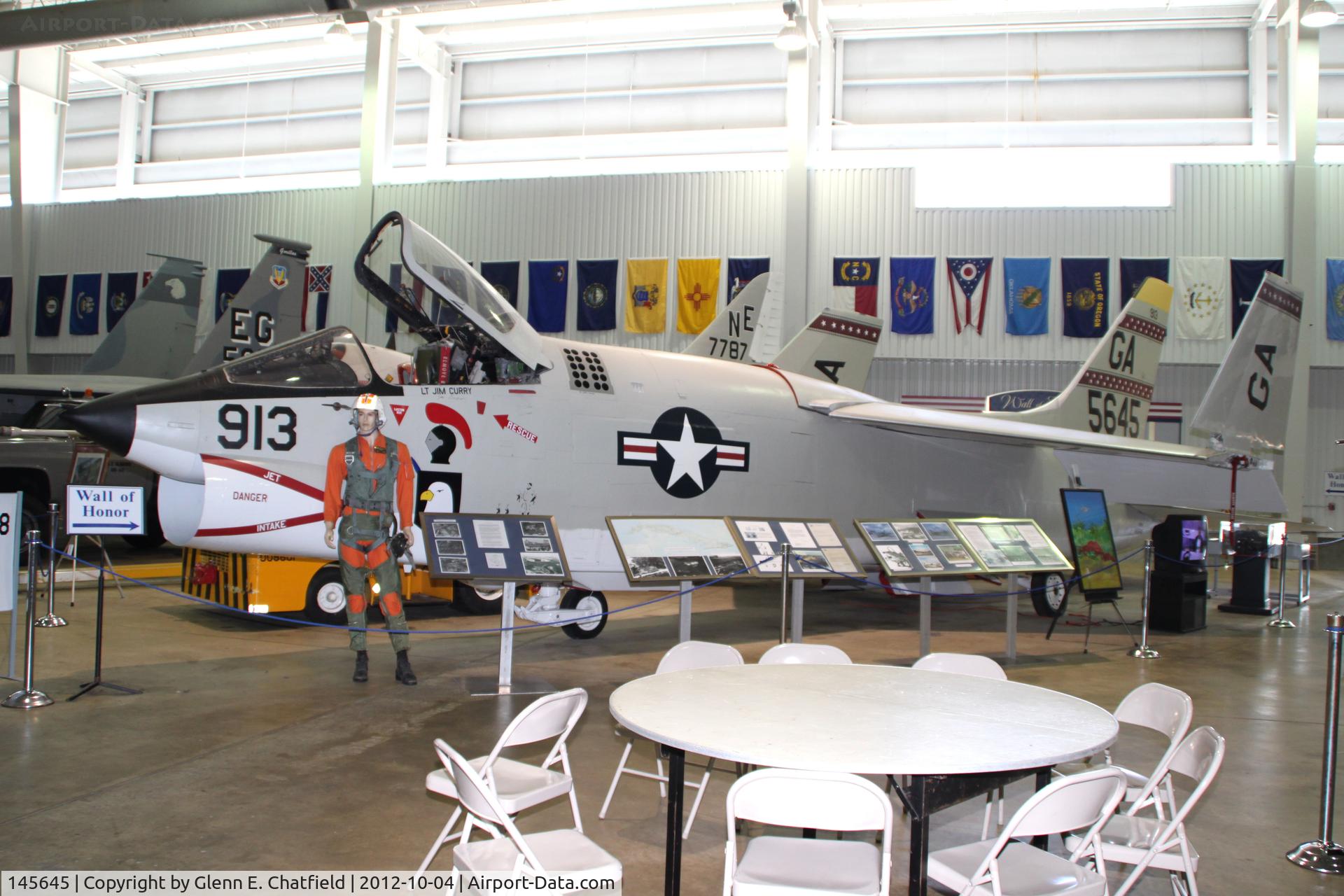 145645, Vought RF-8G Crusader C/N 519, At Battleship Alabama Memorial