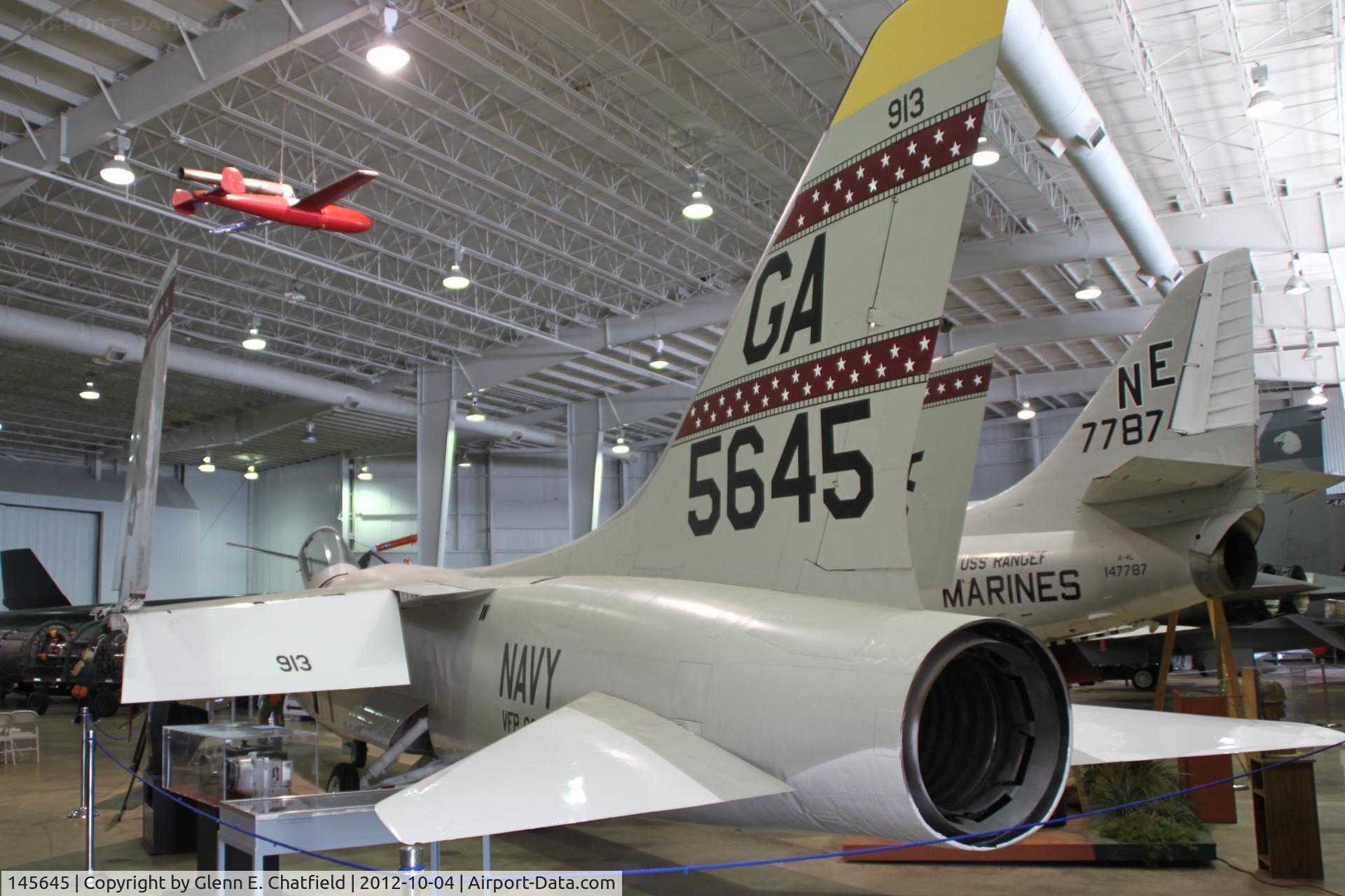 145645, Vought RF-8G Crusader C/N 519, At Battleship Alabama Memorial