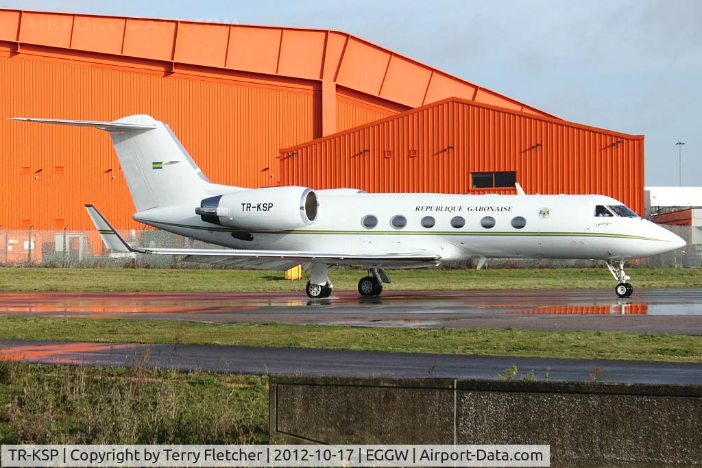 TR-KSP, Gulfstream Aerospace 4SP C/N 1327, Gulfstream Aerospace 4SP, c/n: 1327 of Republique of Gabon at Luton