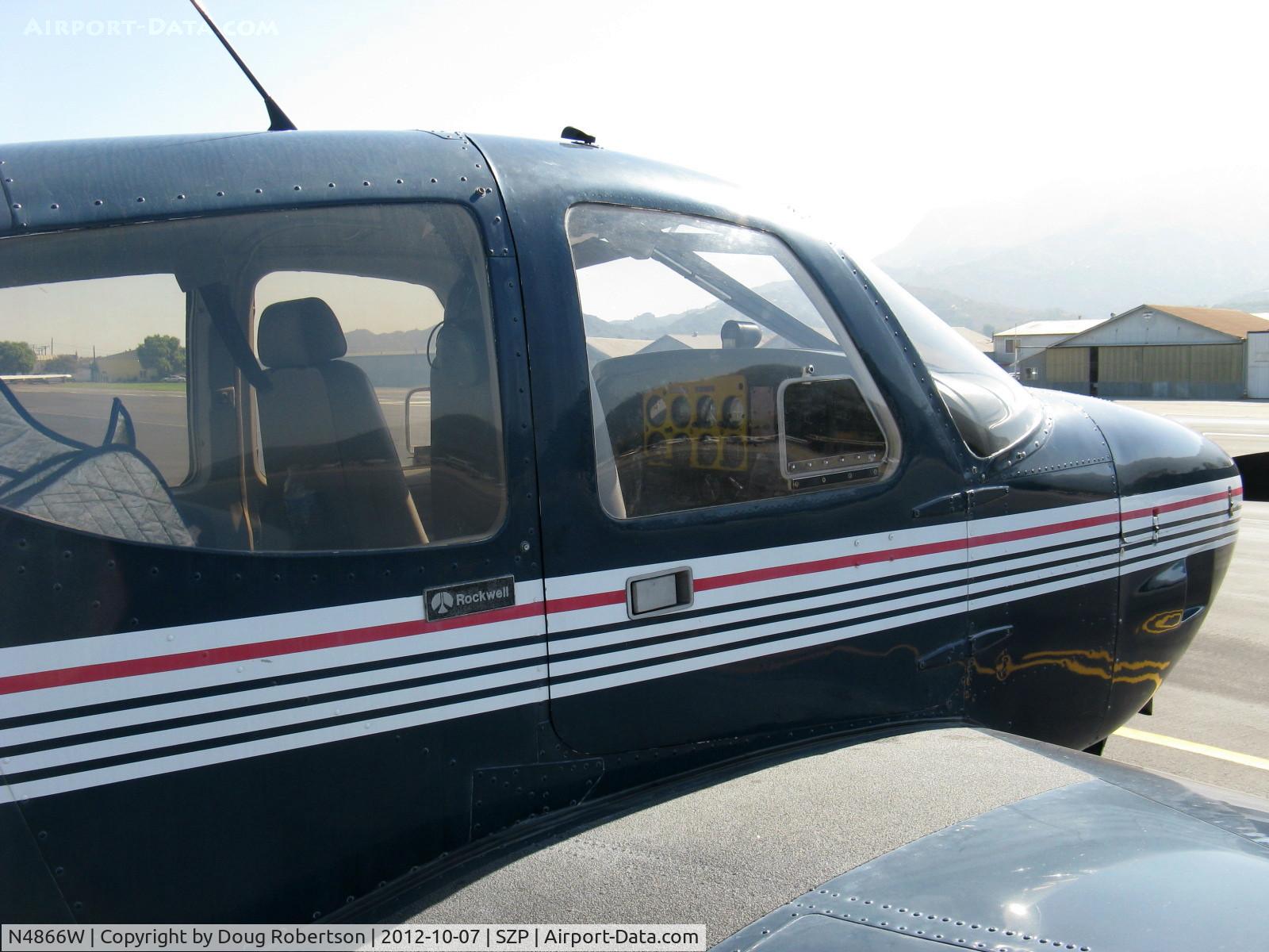 N4866W, 1976 Rockwell International 114 Commander C/N 14196, 1978 Rockwell 114 COMMANDER, Lycoming IO-540-T4AD 260 Hp, panel