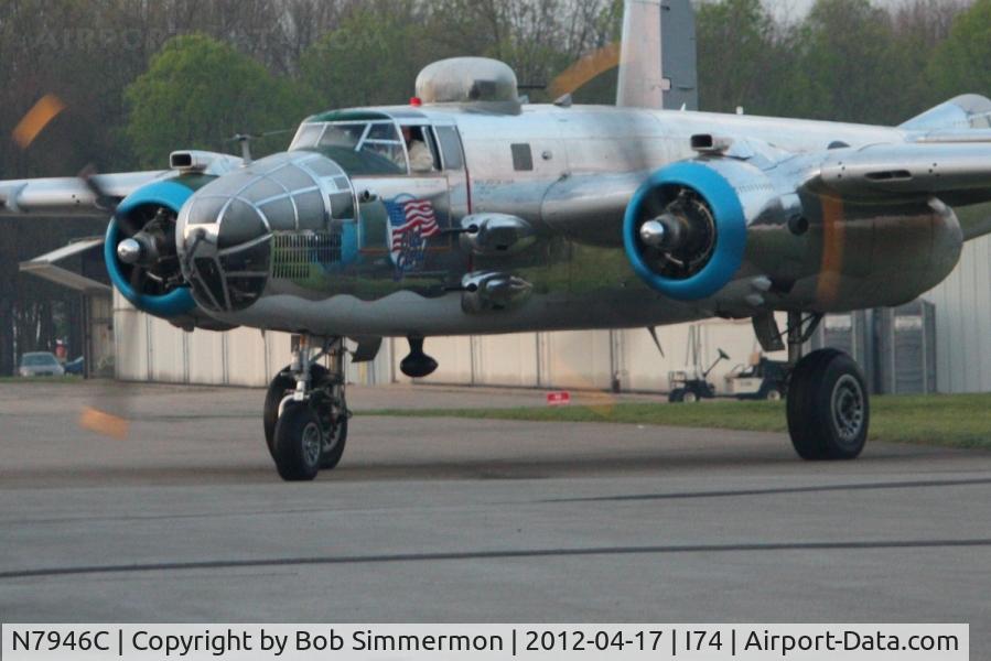 N7946C, 1944 North American TB-25N Mitchell C/N 108-33263, Preparation for the flight to Dayton for the B-25 Gathering and Doolittle Reunion.