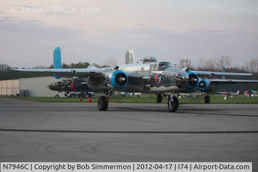 N7946C, 1944 North American TB-25N Mitchell C/N 108-33263, Preparation for the flight to Dayton for the B-25 Gathering and Doolittle Reunion.