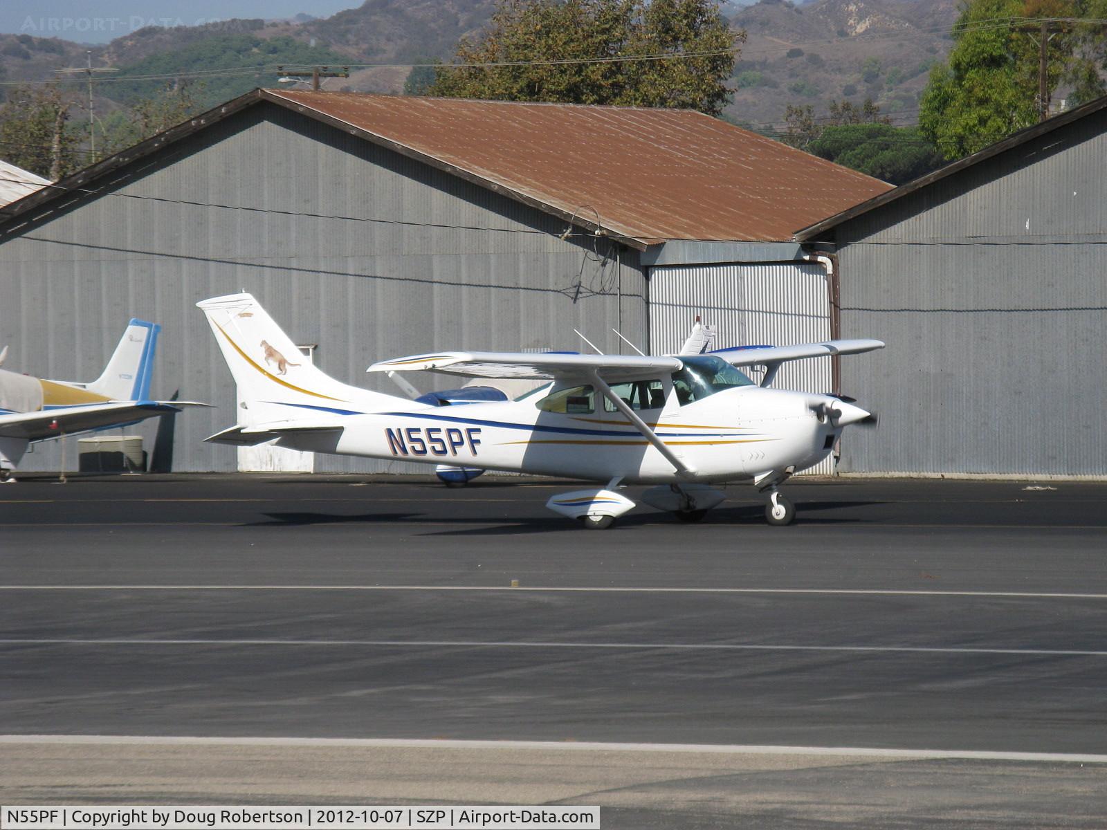 N55PF, 1966 Cessna 182K Skylane C/N 18257888, 1966 Cessna 182K SKYLANE, Continental O-470-S 230 Hp, taxi