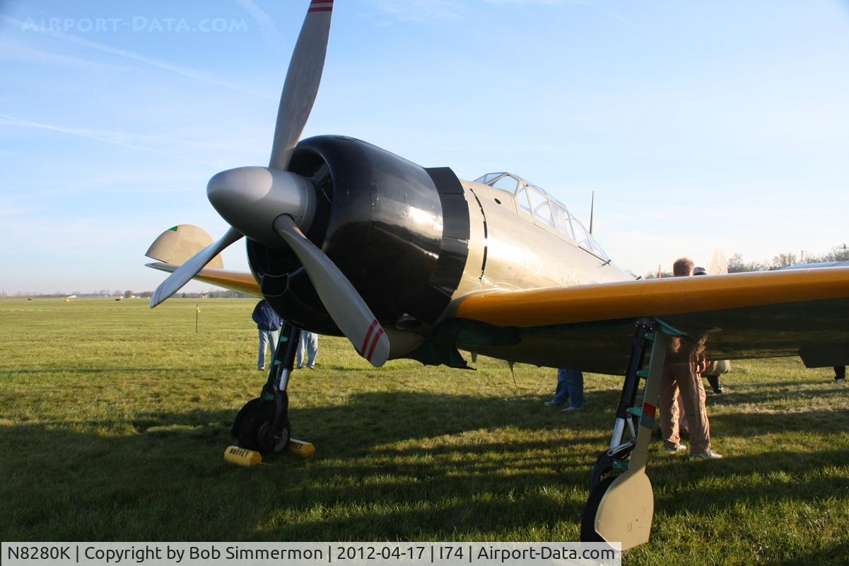 N8280K, 1941 Nakajima A6M2 Model 21 C/N 1498, At Urbana, Ohio during the B-25 Gathering and Doolittle Reunion.