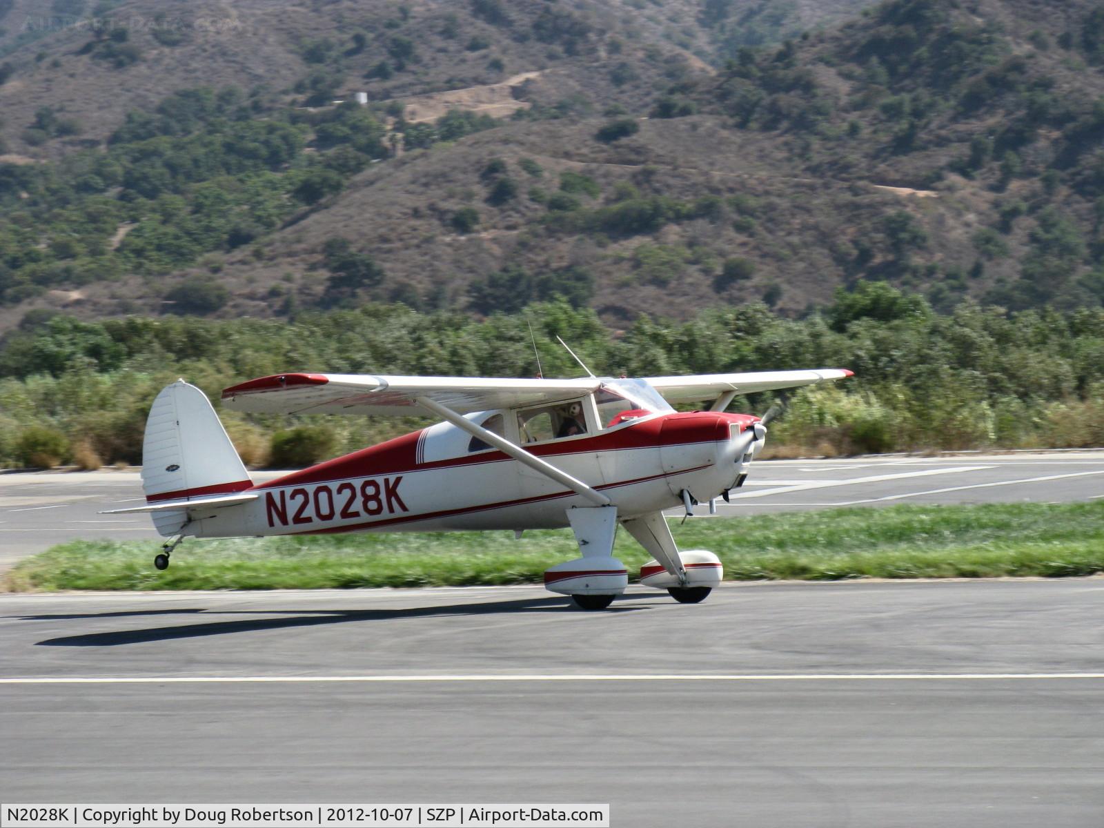 N2028K, 1947 Luscombe 8E Silvaire C/N 4755, 1947 Luscombe 8E SILVAIRE, Continental C85 85 Hp, same ownership an incredible 60+ years, landing roll Rwy 22