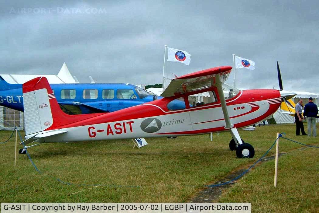 G-ASIT, 1956 Cessna 180 C/N 32567, Cessna 180 [32567] Kemble~G 02/07/2005