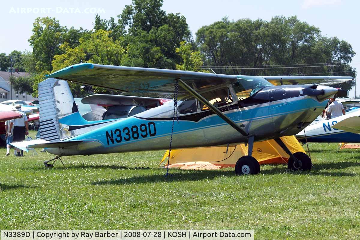 N3389D, 1955 Cessna 180 C/N 32187, Cessna 180 [32187] Oshkosh~N 28/07/2008