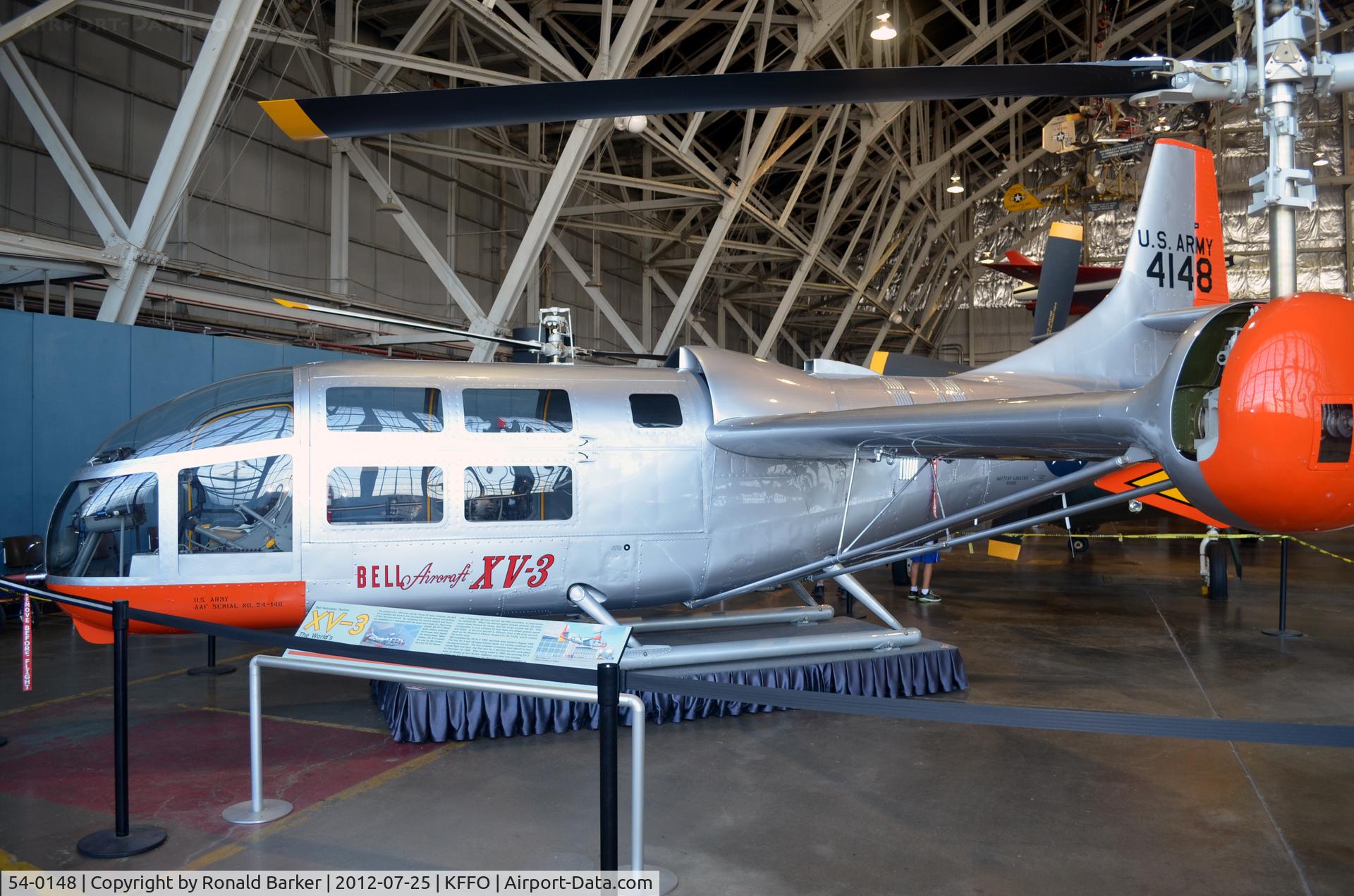 54-0148, 1954 Bell XV-3A C/N 2, AF Museum