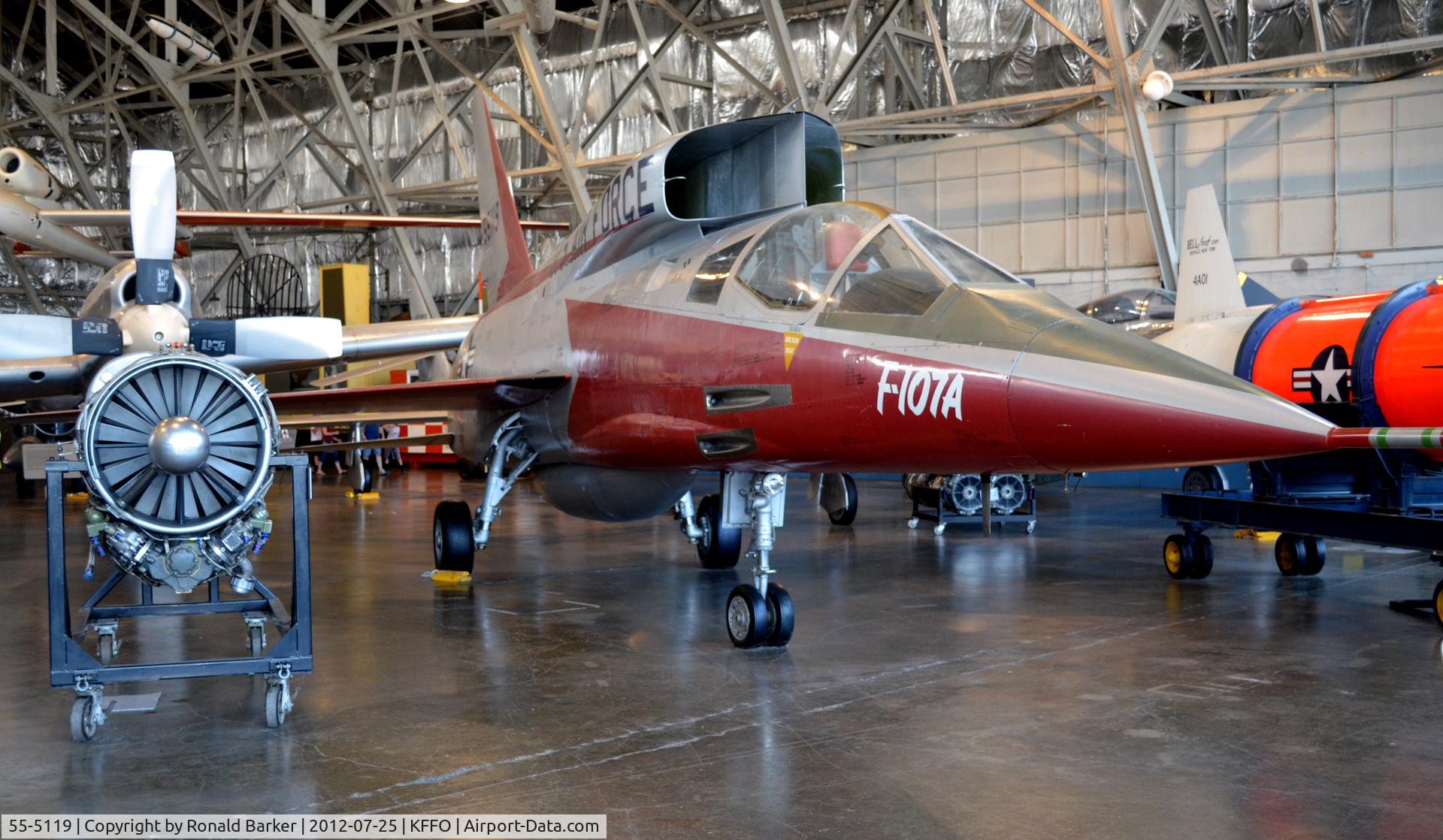 55-5119, 1955 North American F-107A C/N 212-2, AF Museum