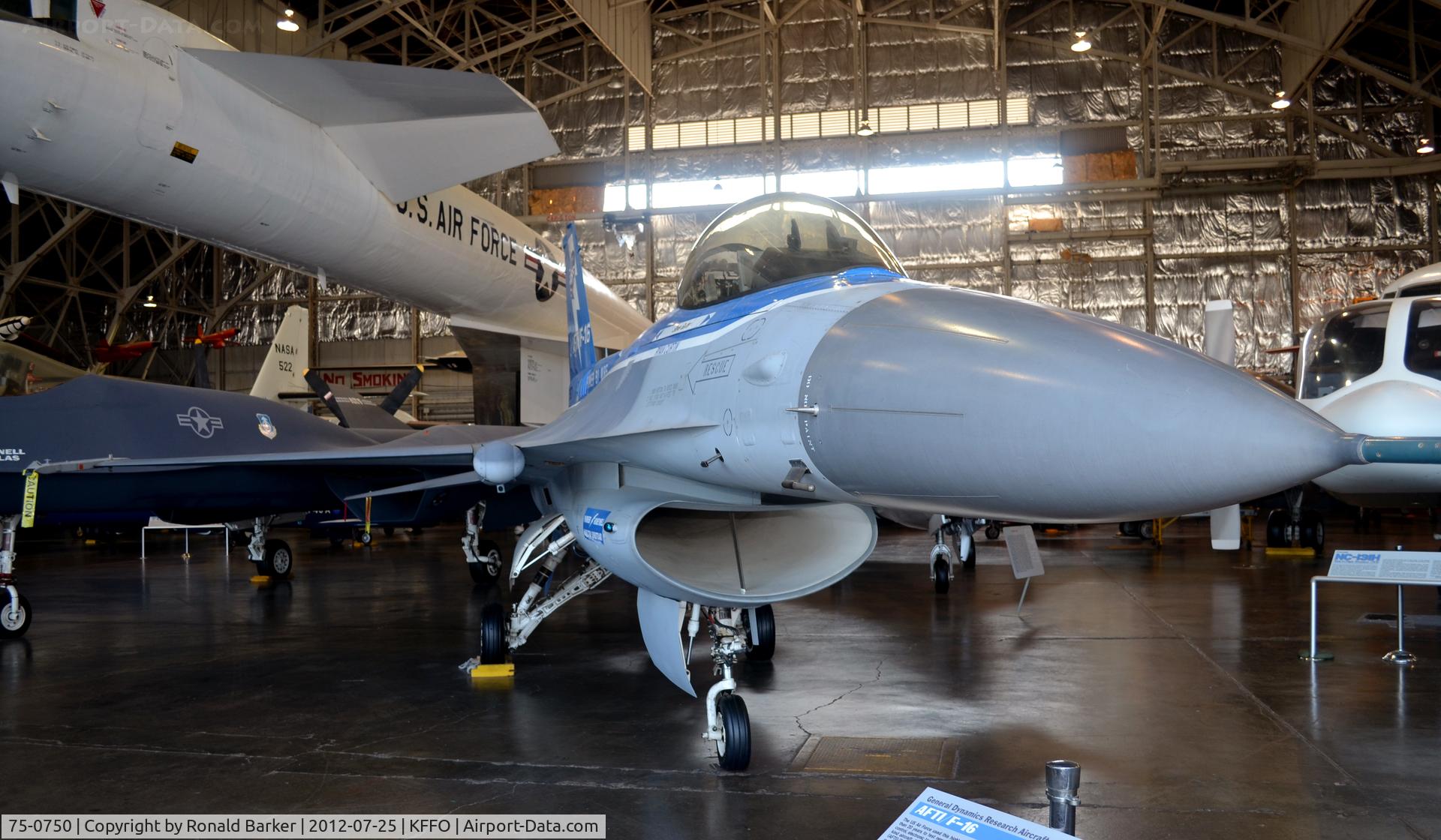 75-0750, 1975 General Dynamics YF-16A Fighting Falcon C/N 61-6, AFTI F-16  AF Museum