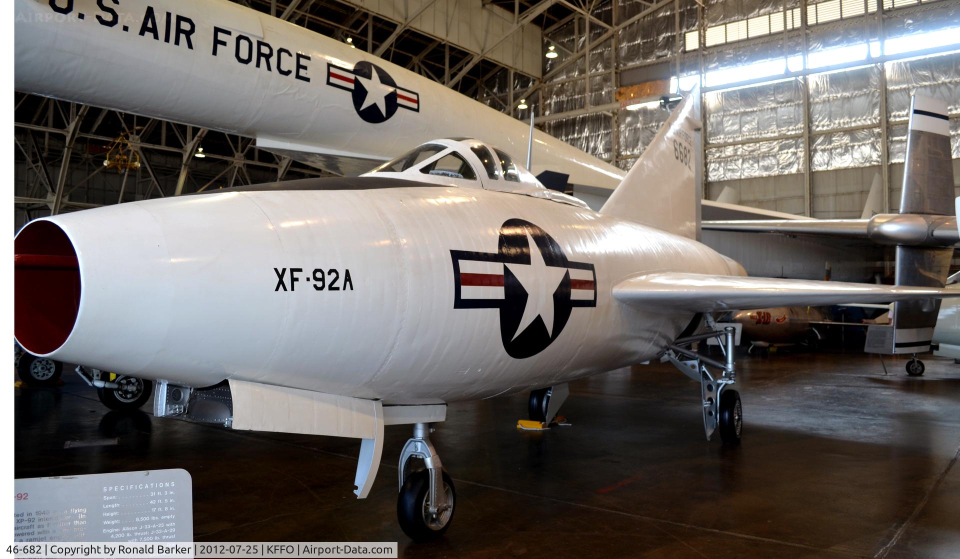 46-682, 1948 Convair XF-92A C/N 7-002, AF Museum