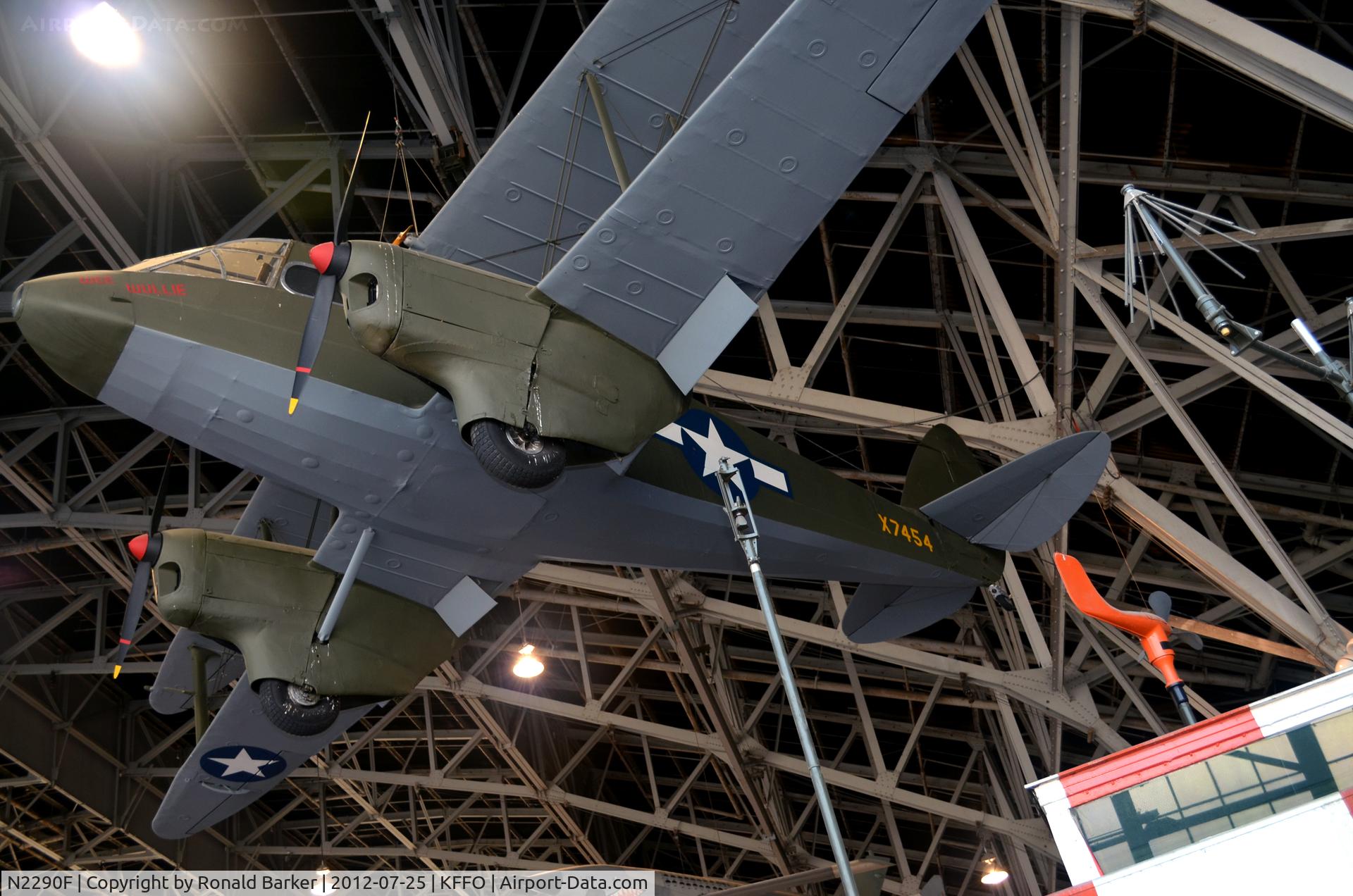 N2290F, 1944 De Havilland DH-89A Dominie/Dragon Rapide C/N 6794, AF Museum displayed as X7454
