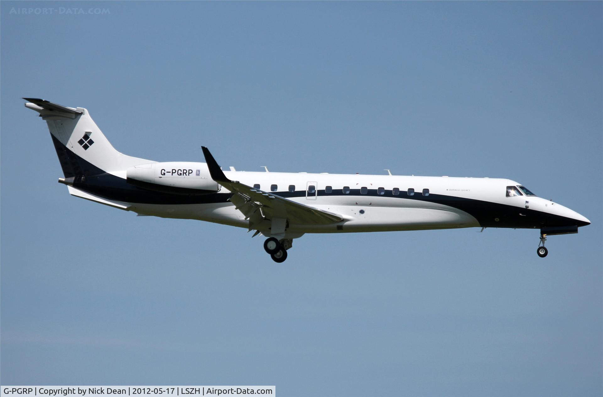 G-PGRP, 2009 Embraer ERJ-135BJ 600 Legacy C/N 14501102, LSZH/ZRH