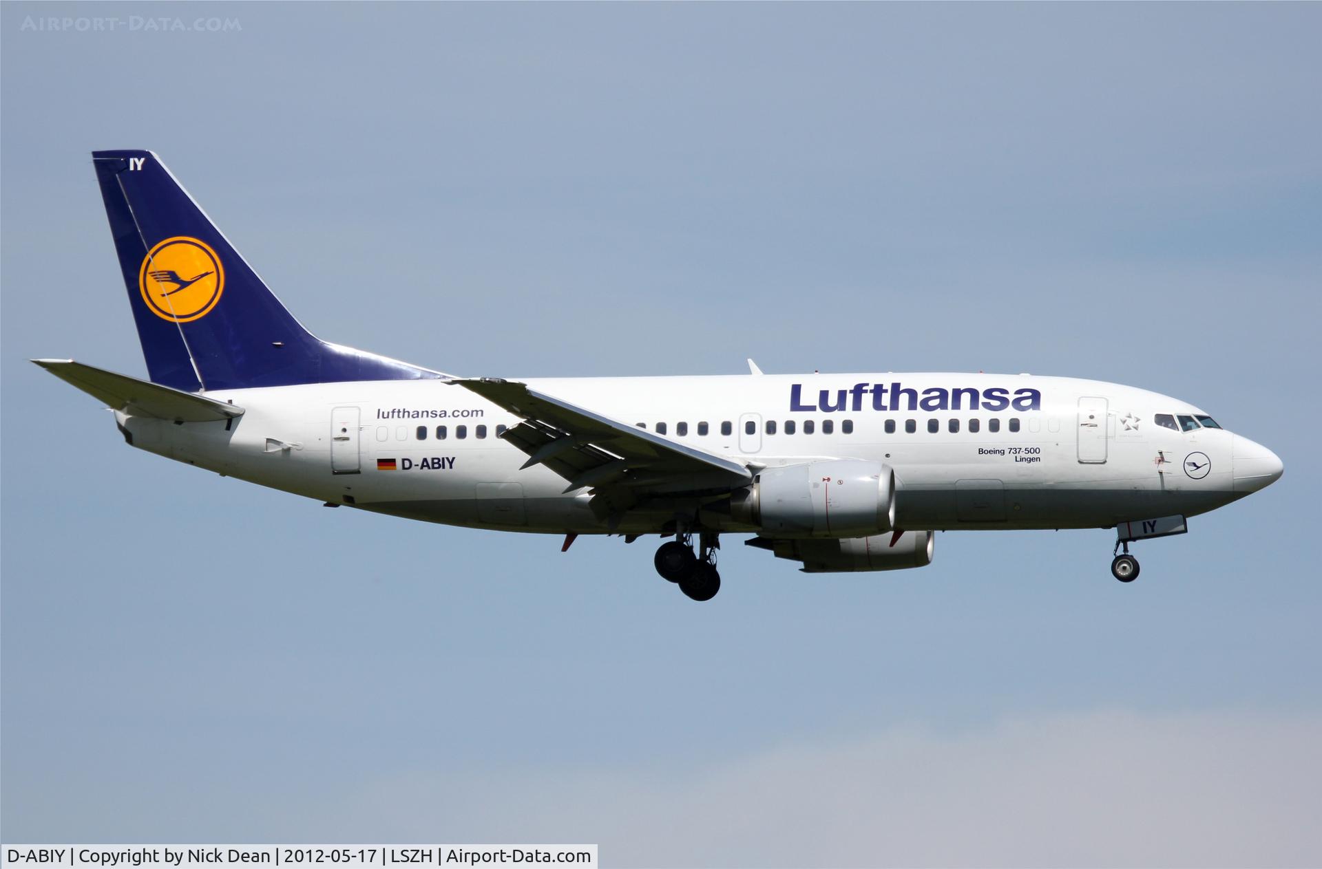 D-ABIY, 1991 Boeing 737-530 C/N 25243, LSZH/ZRH