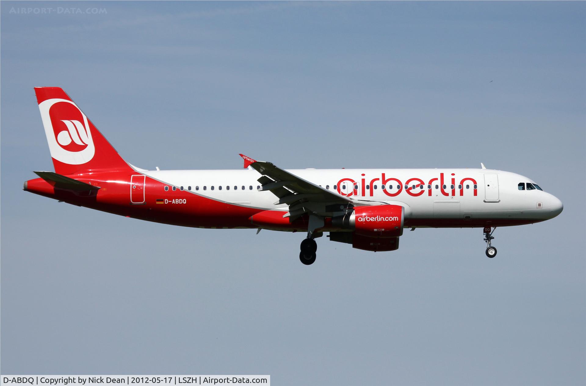 D-ABDQ, 2007 Airbus A320-214 C/N 3121, LSZH/ZRH