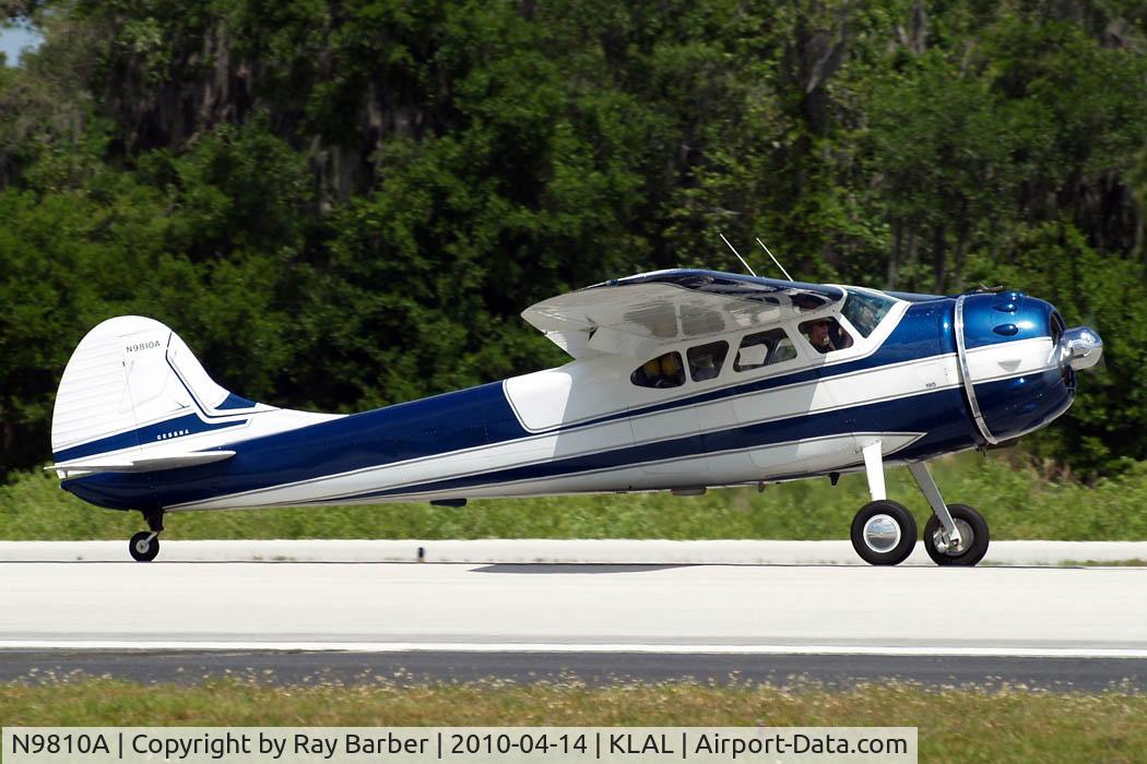 N9810A, 1950 Cessna 195 C/N 7489, Cessna 195 [7489] Lakeland-Linder~N 14/04/2010