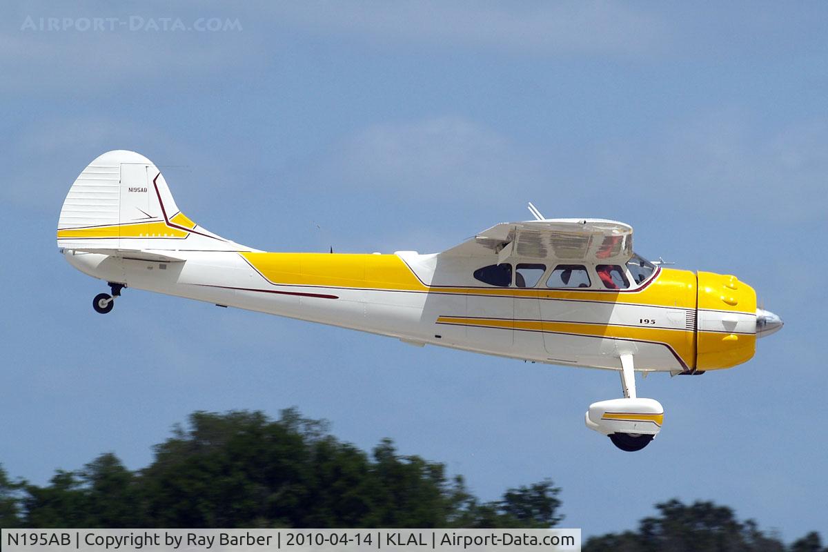 N195AB, 1952 Cessna 190 C/N 7794, Cessna 190 [7794] Lakeland-Linder~N 14/04/2010