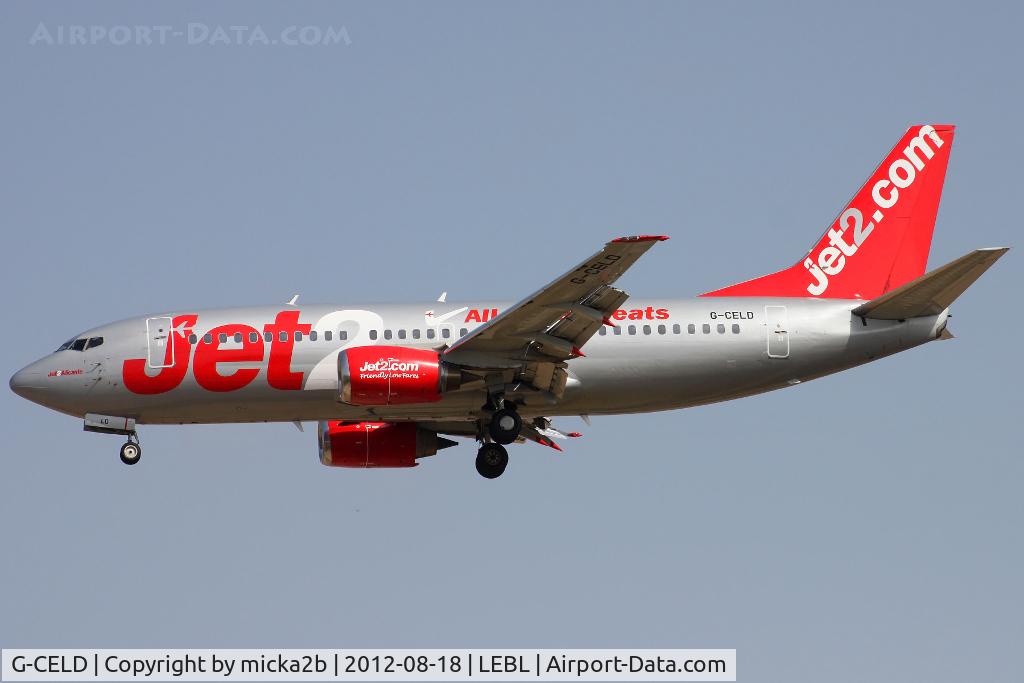 G-CELD, 1987 Boeing 737-33A C/N 23832, Landing
