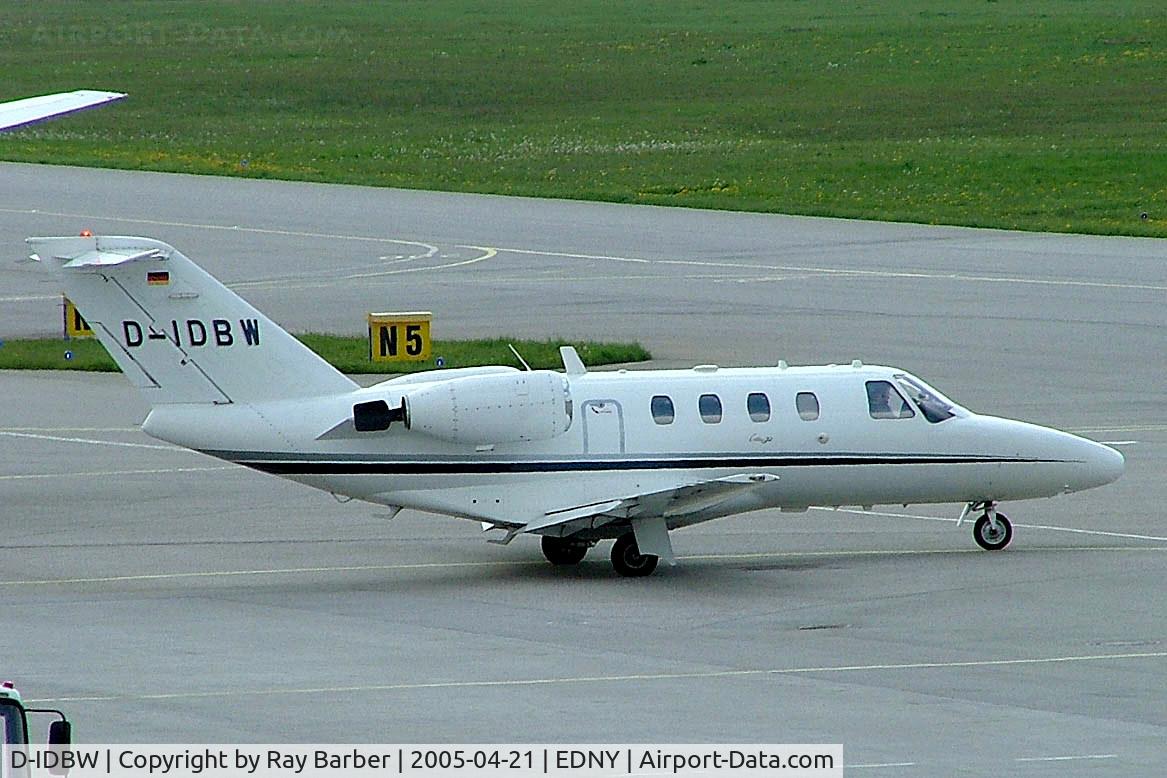 D-IDBW, 1993 Cessna 525 CitationJet C/N 525-0044, Cessna CitationJet [525-0044] Friedrichshafen~D 21/04/2005