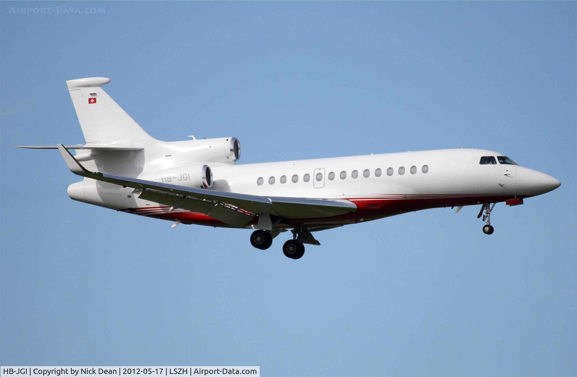 HB-JGI, 2009 Dassault Falcon 7X C/N 067, LSZH/ZRH